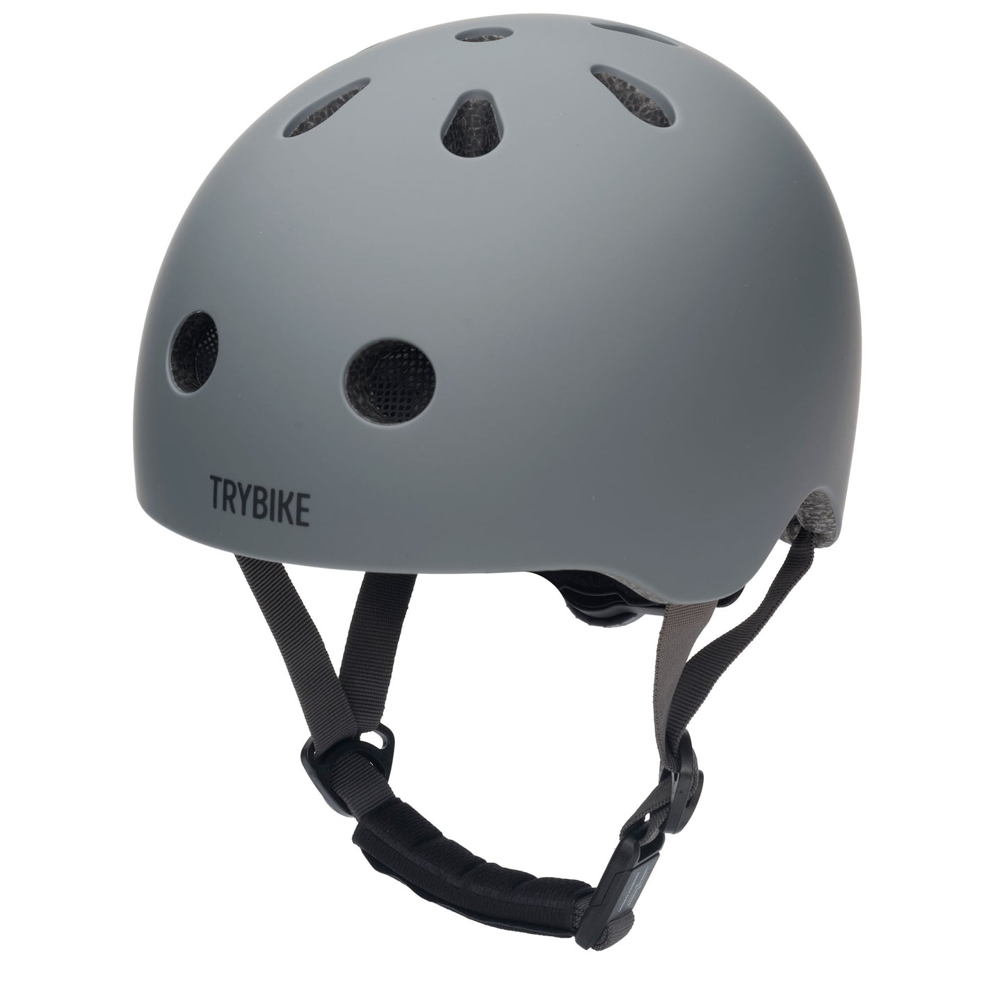 TryBike Matte Finish Bundle - 2-in-1 Trike/Bike, Helmet and Basket - Vintage Grey