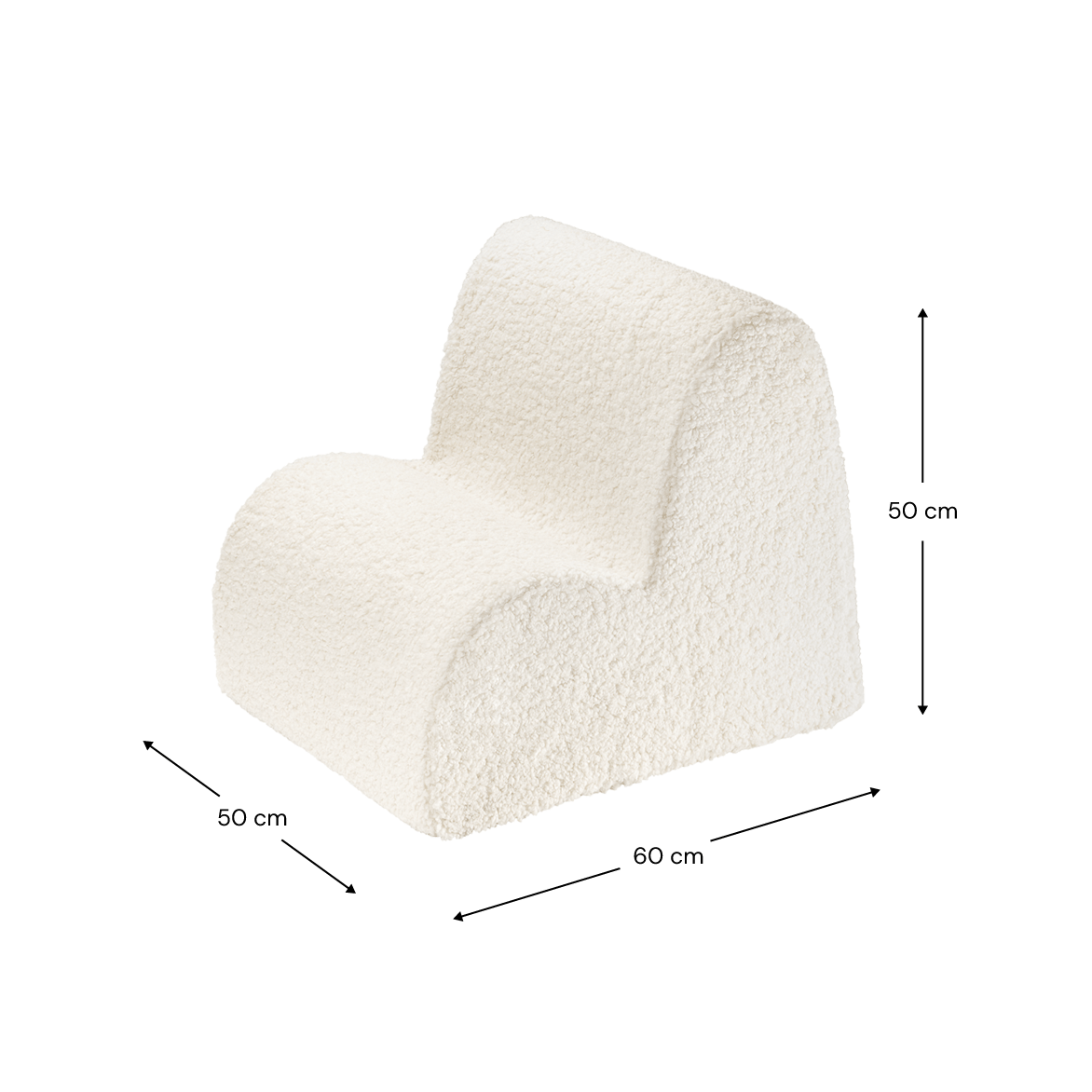 Wigiwama Cloud Chair - Teddy Boucle
