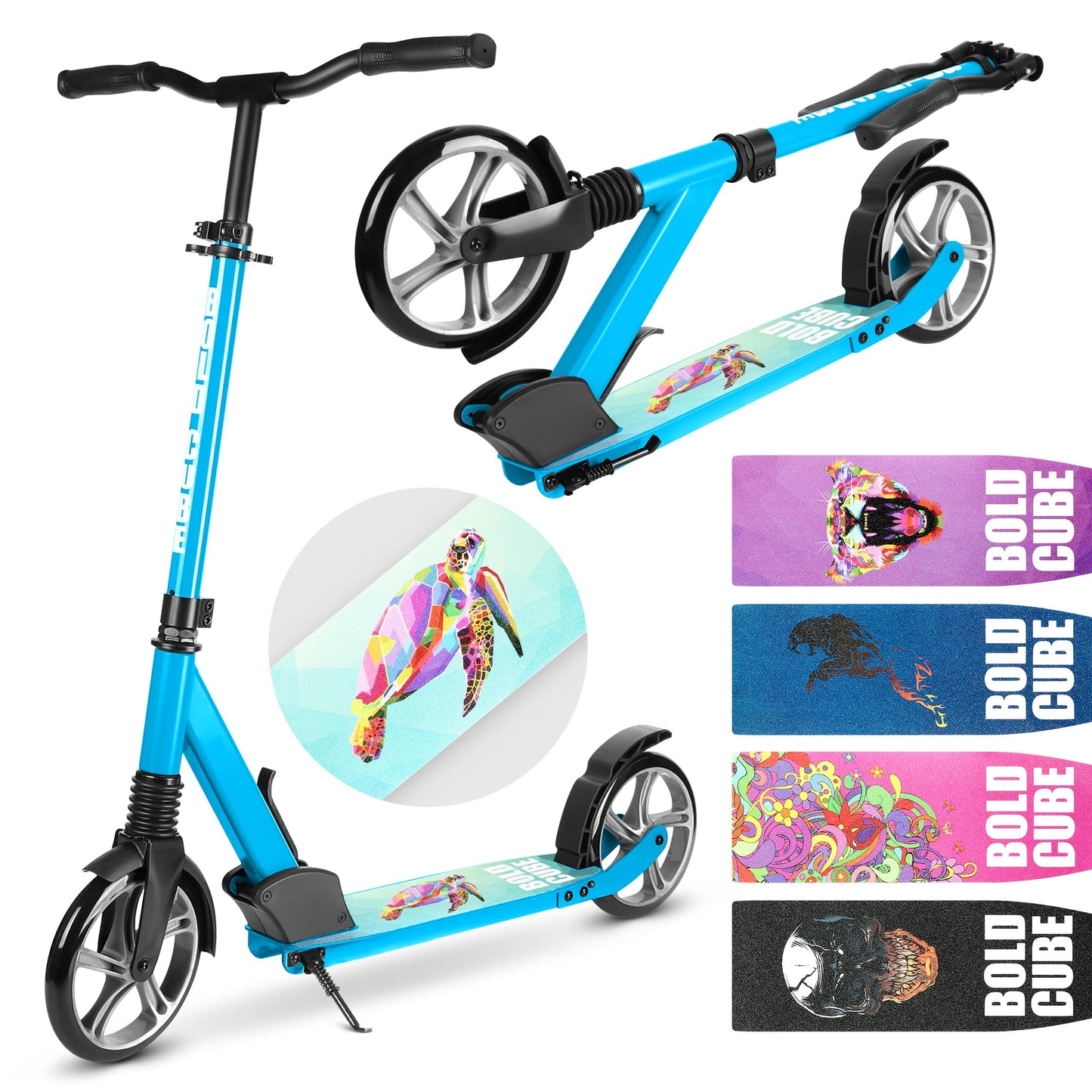 COLDCUBE Cyan - Big 2 Wheel Scooter