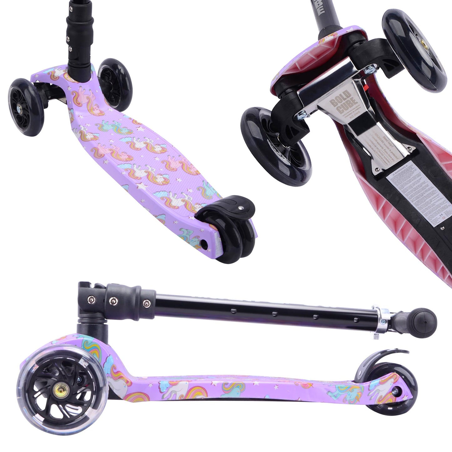BOLDCUBE Unicorn Land - Big 3 Wheel Scooter