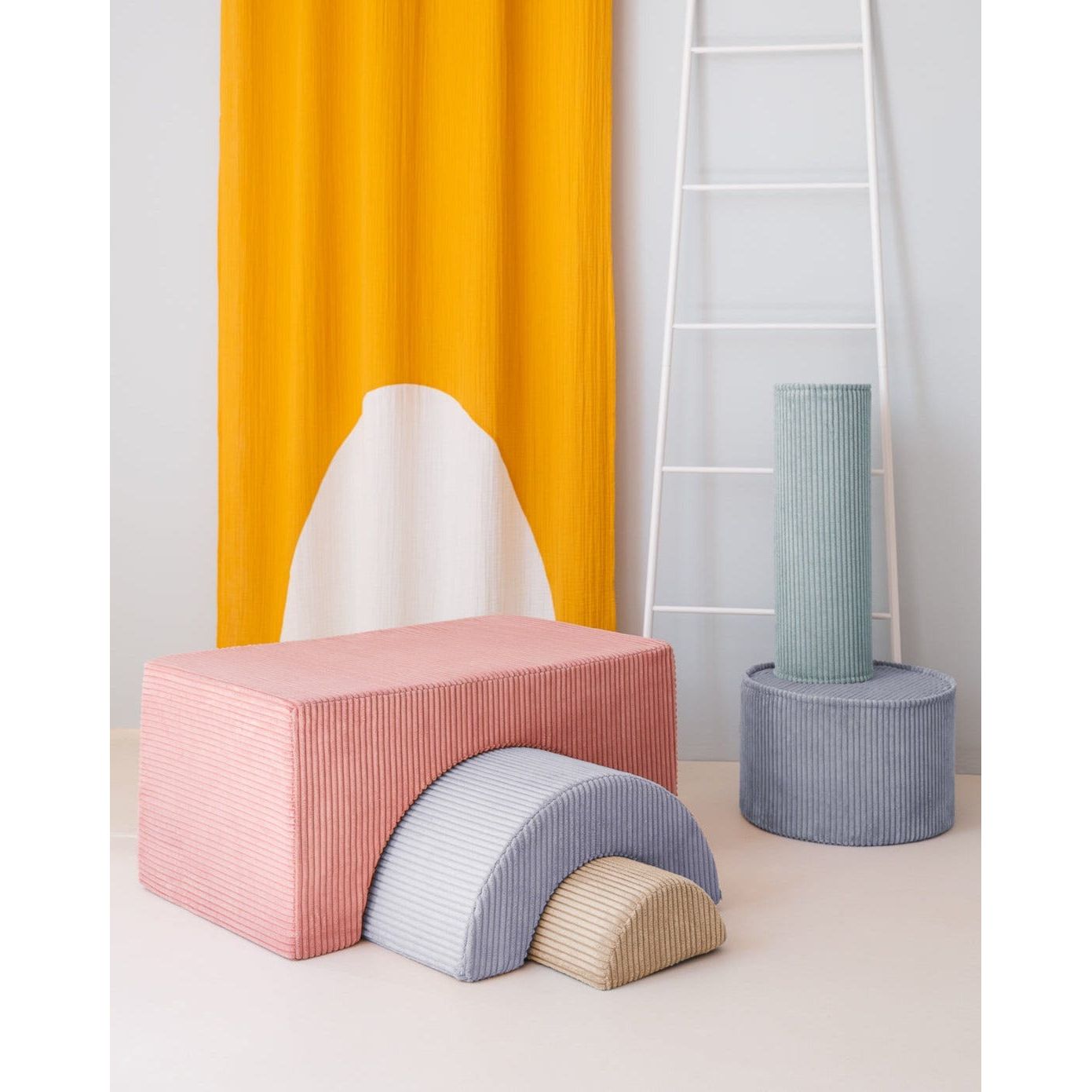 Wigiwama Pink Mousse Rainbow Softplay Set