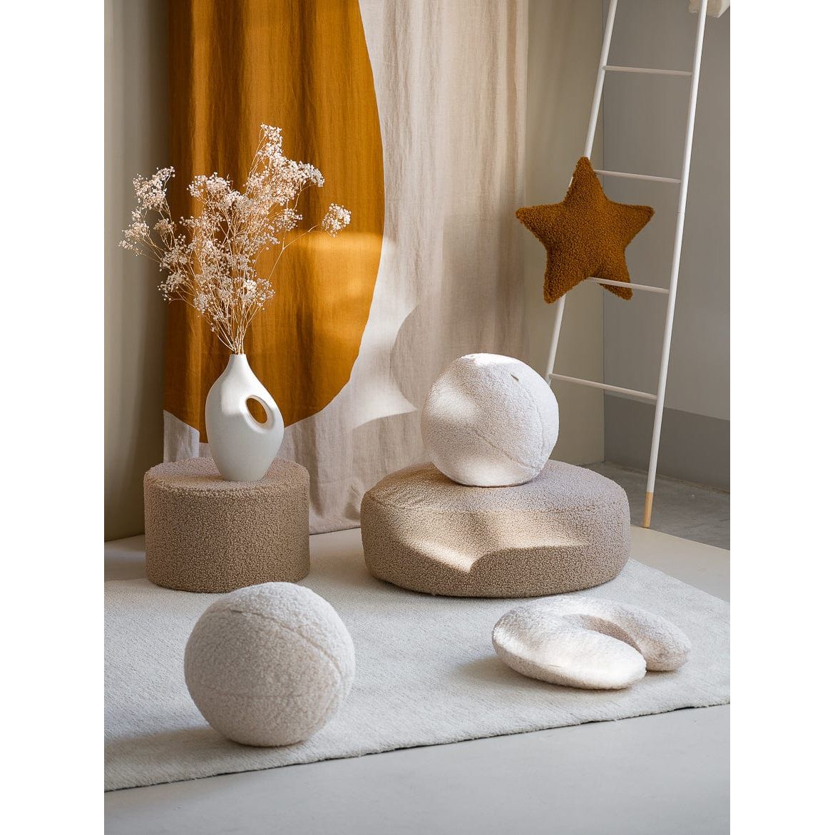 Wigiwama Biscuit Ottoman in lounge