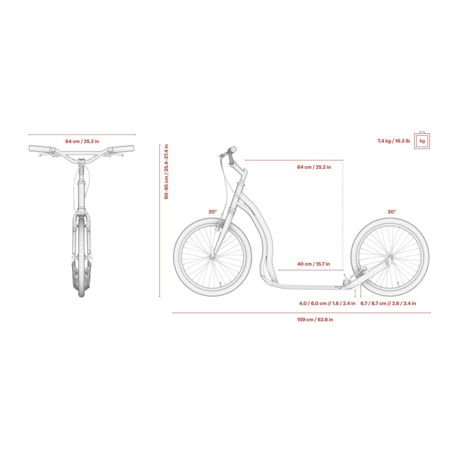 Yedoo Alloy Scooter - Dragstr