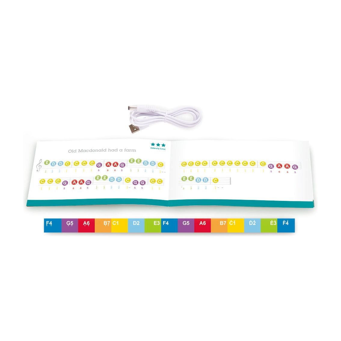 Hape Learn with Lights Piano - Black Age 3+