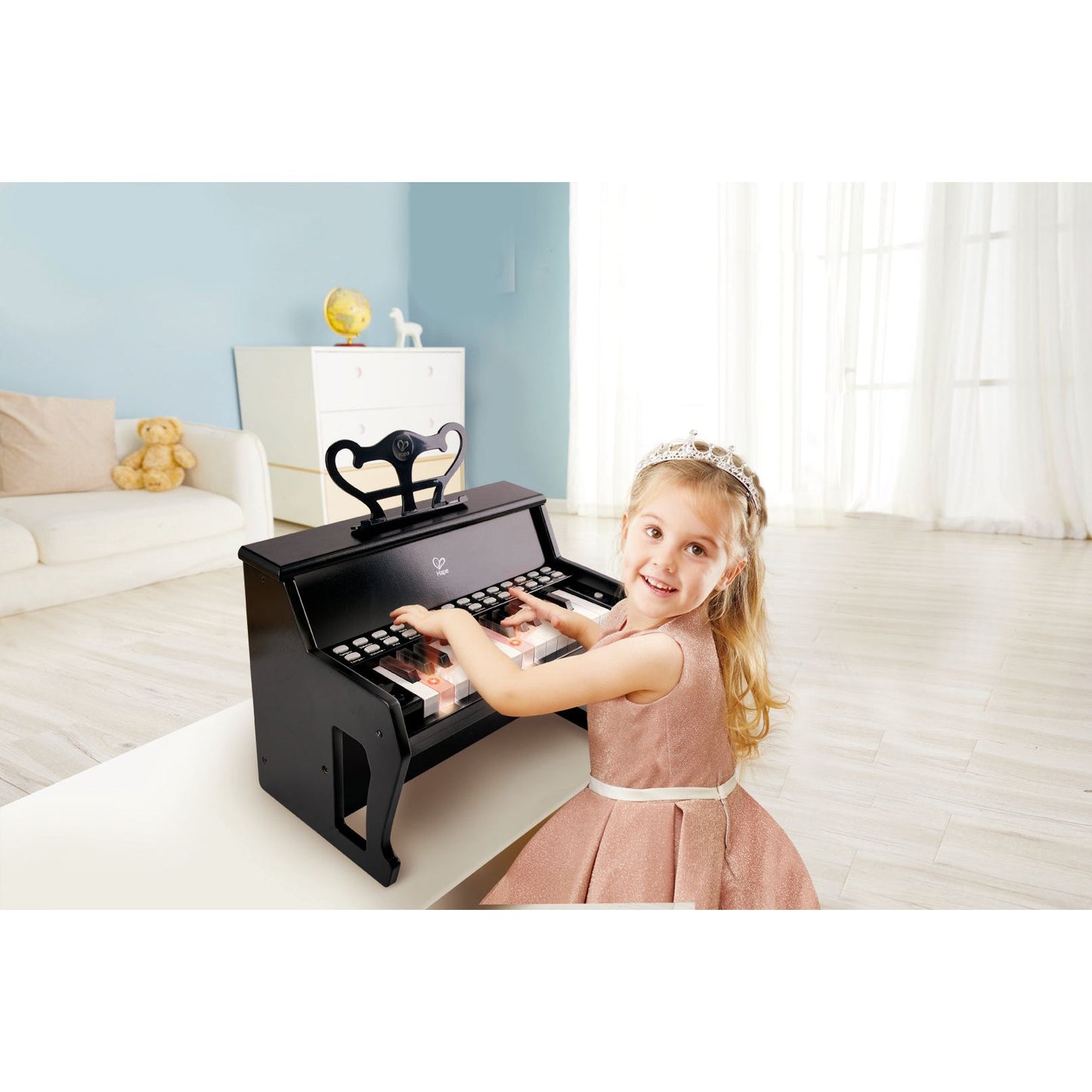 Hape Learn with Lights Piano - Black Age 3+