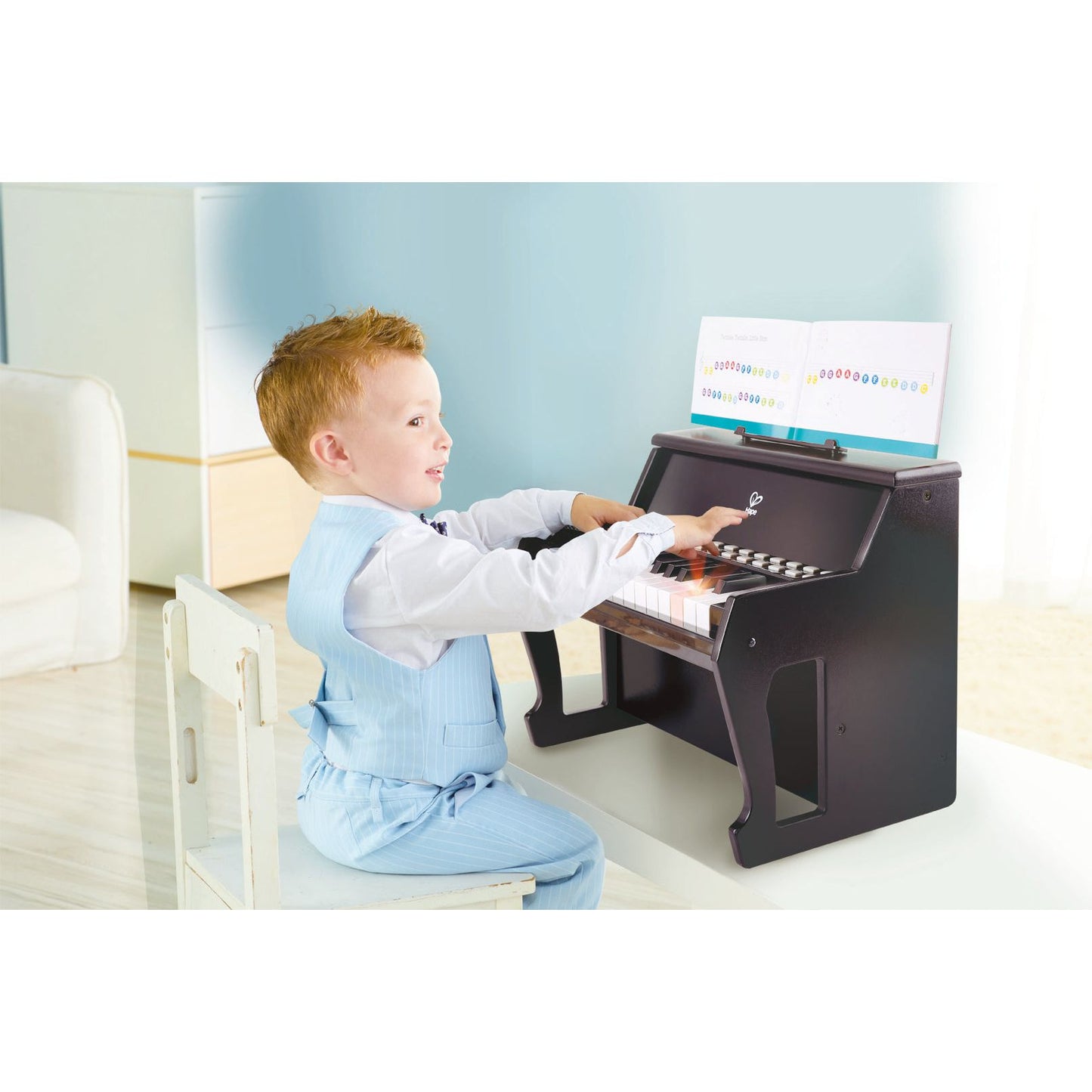 Hape Learn with Lights Piano - Black Age 3+