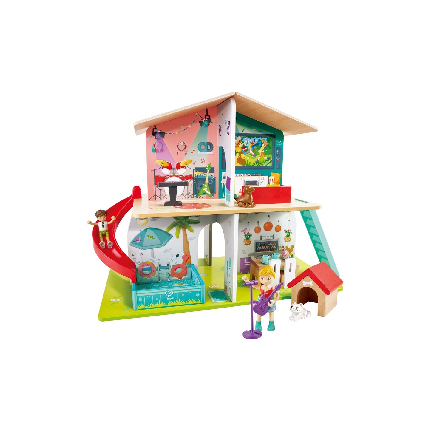 Hape Rock & Slide House With Sound Effects