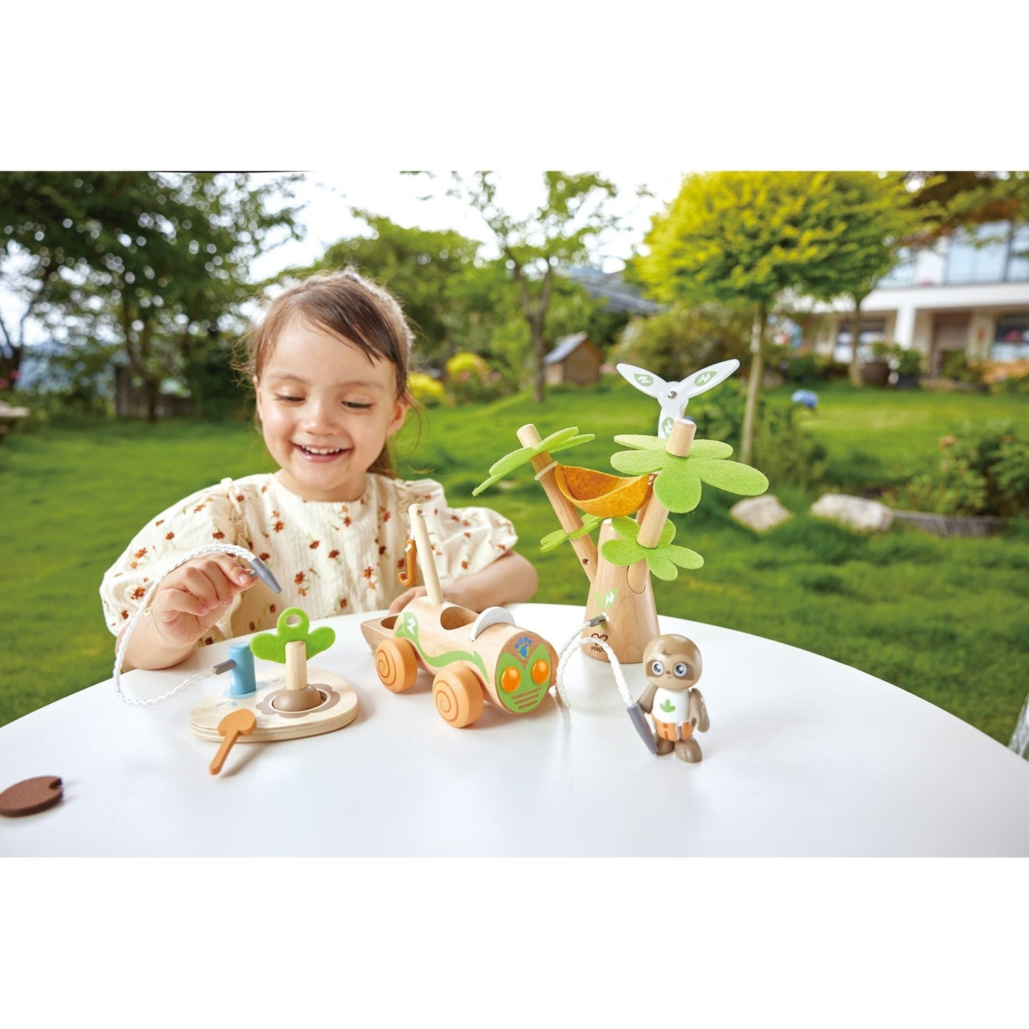 Hape Tree Planting E-Car Playset
