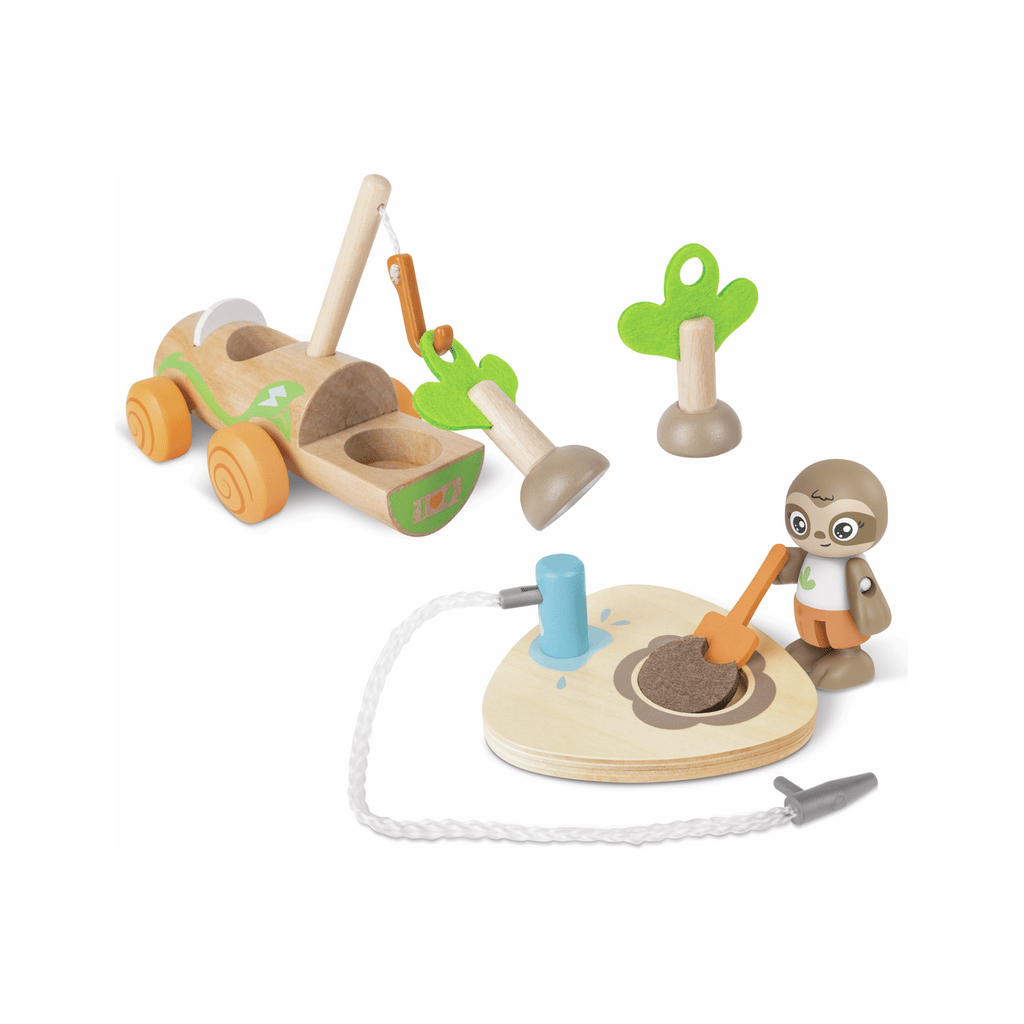 Hape Tree Planting E-Car Playset