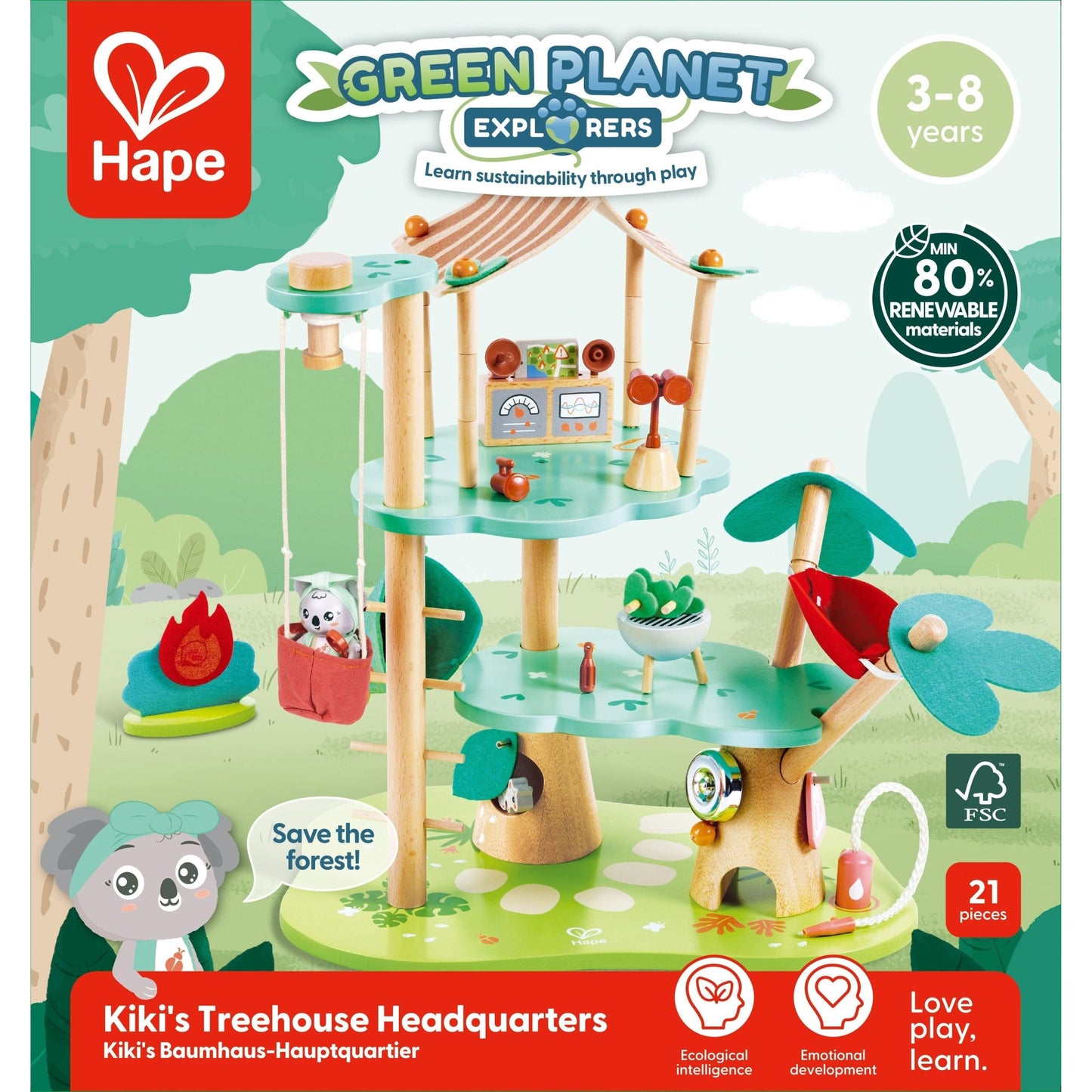 Hape Kiki The Forest Keepers Headquarters