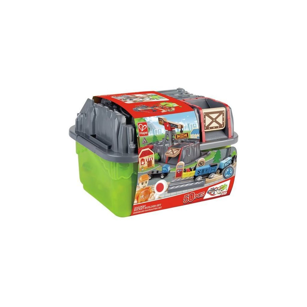 Hape Railway Bucket Builder Set (50 pieces) Age 3+