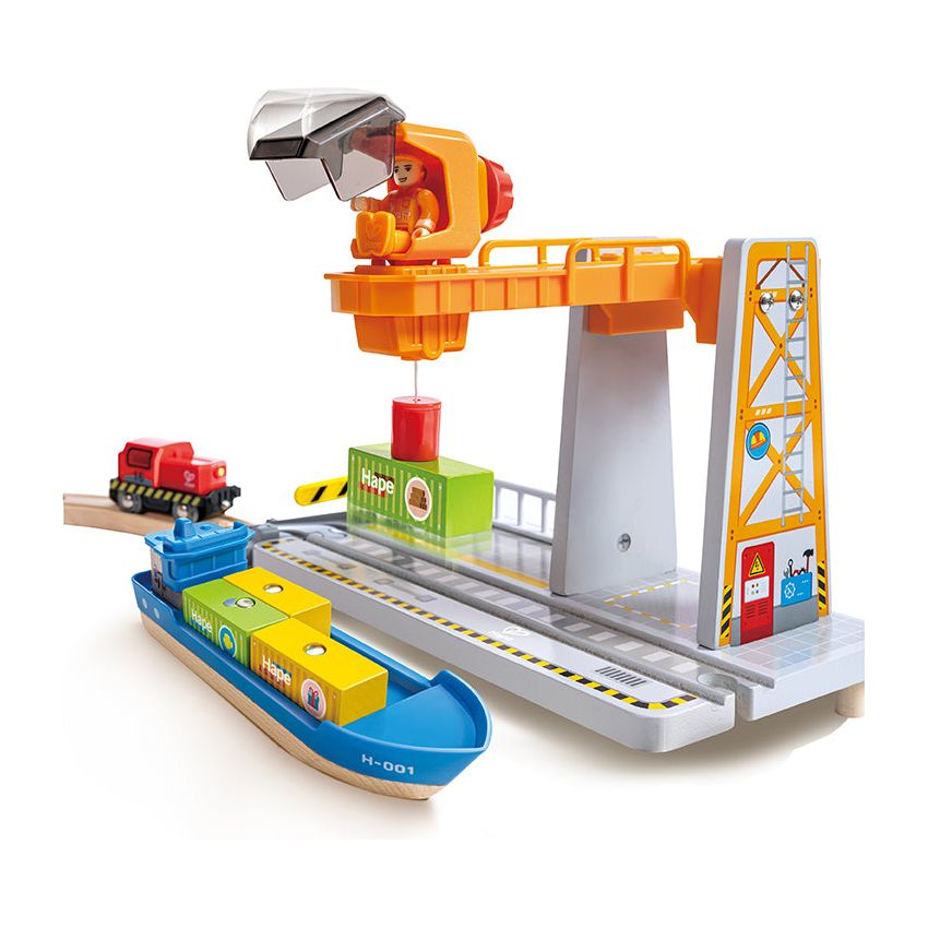 Hape Sea & Rail Cargo Transportation Set