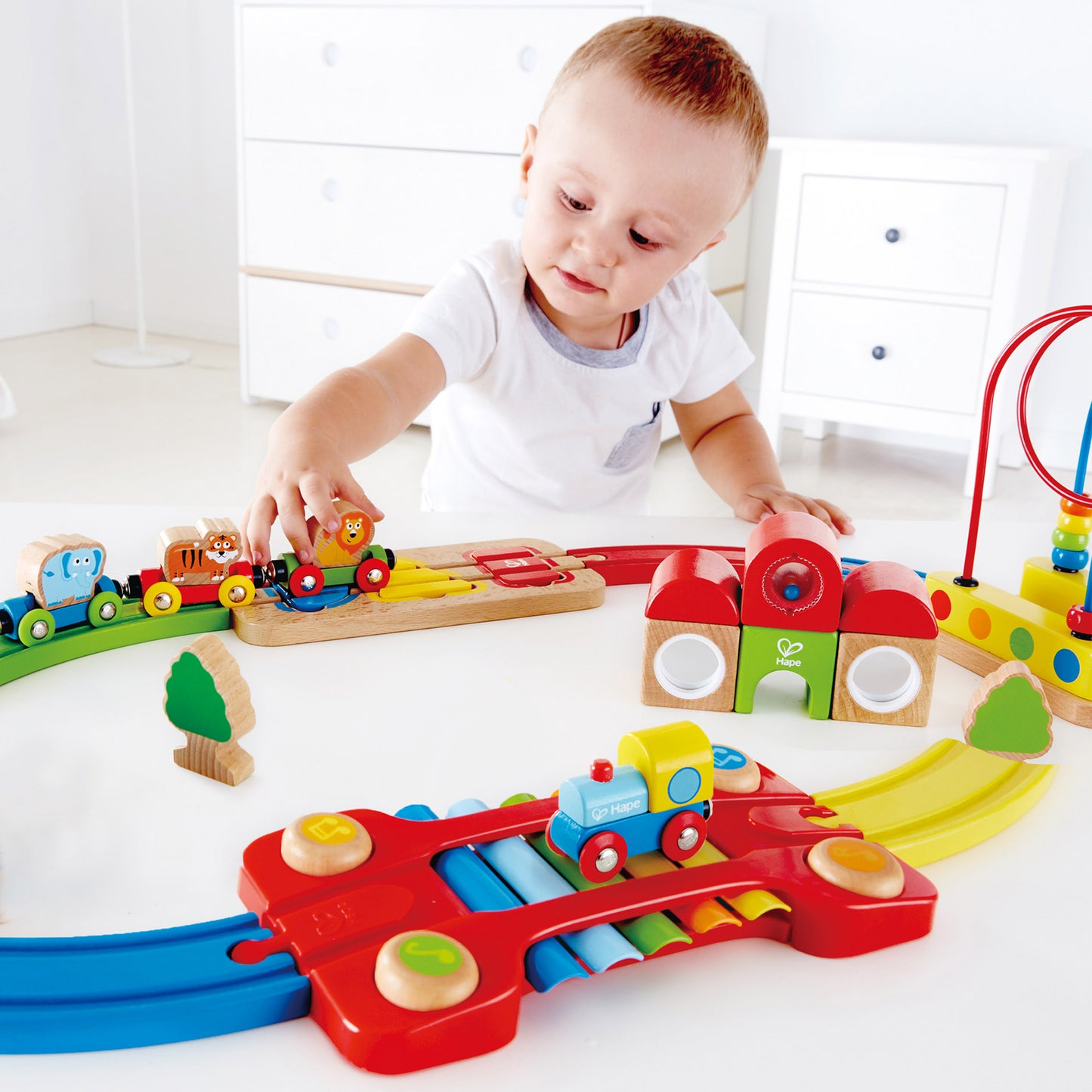 Hape Rainbow Puzzle Railway