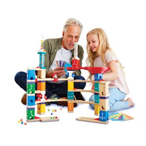 Hape Quadrilla Stack Track Bucket Set