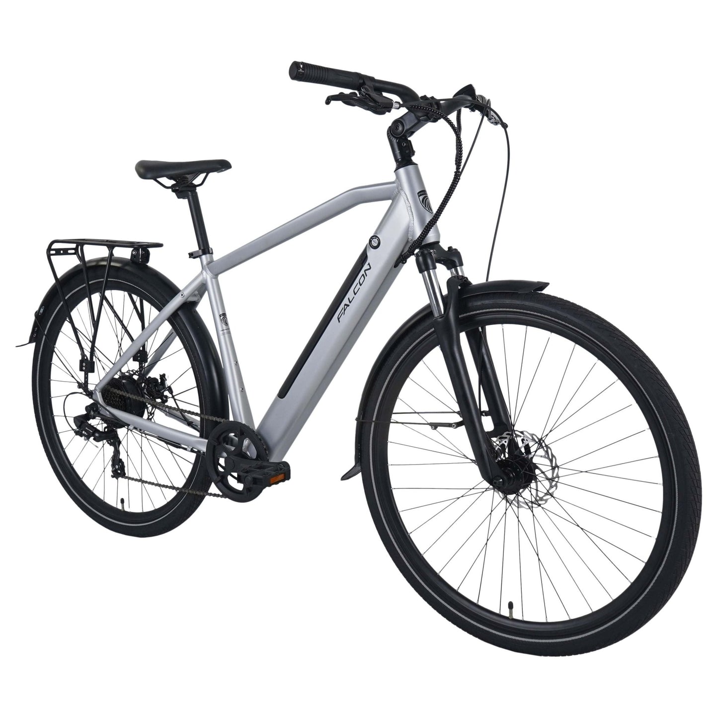 Falcon Horizon Cross Bar Bike - Silver
