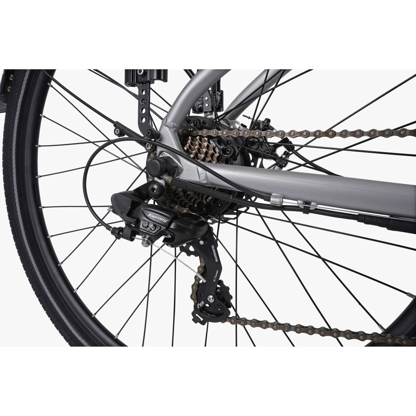 Falcon Horizon Cross Bar Bike - Silver