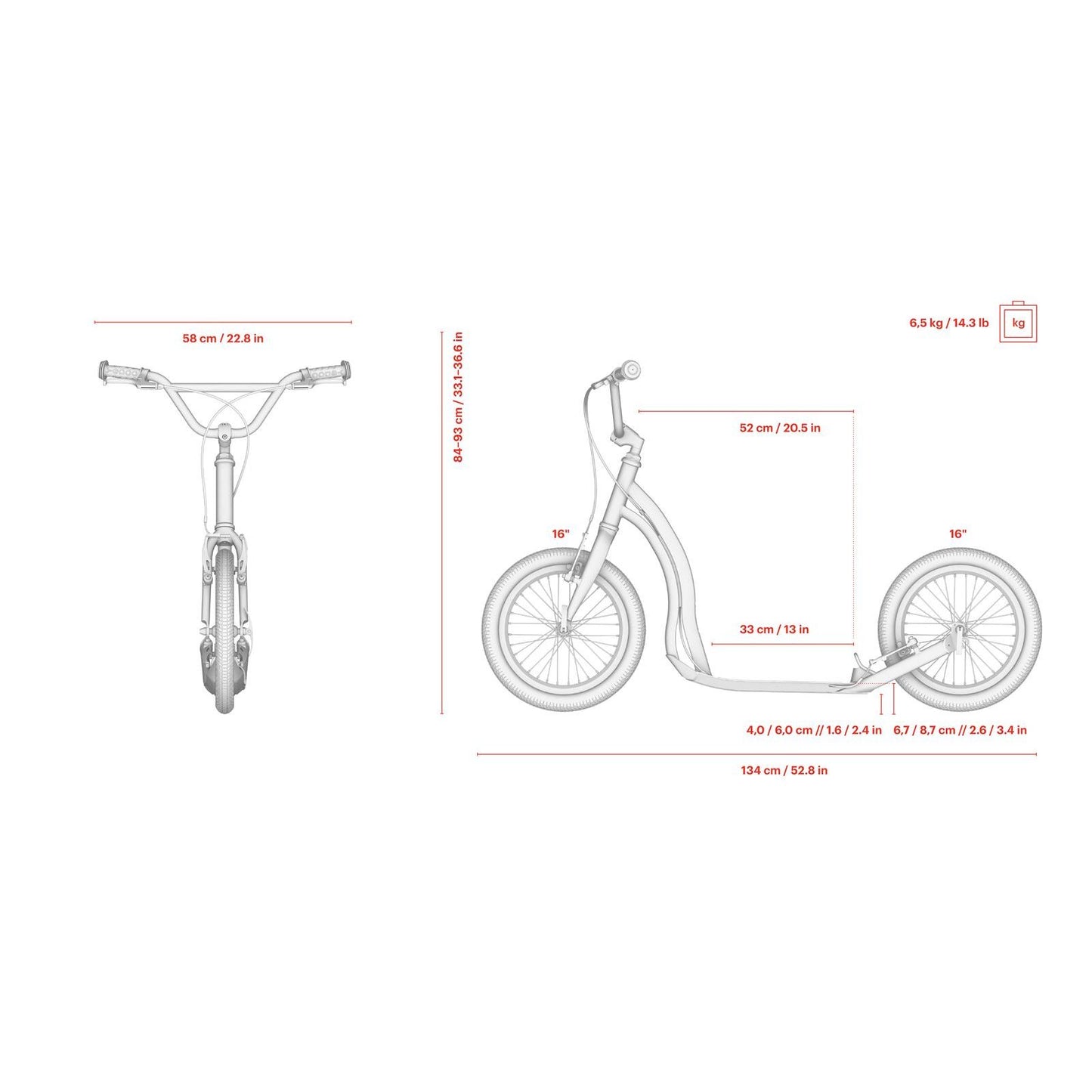 Yedoo Alloy Scooter - Frida & Fred