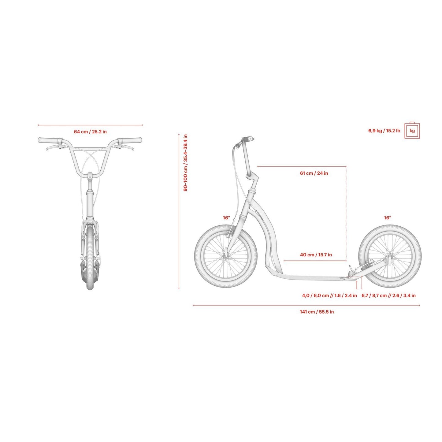Yedoo Alloy Scooter - Friday