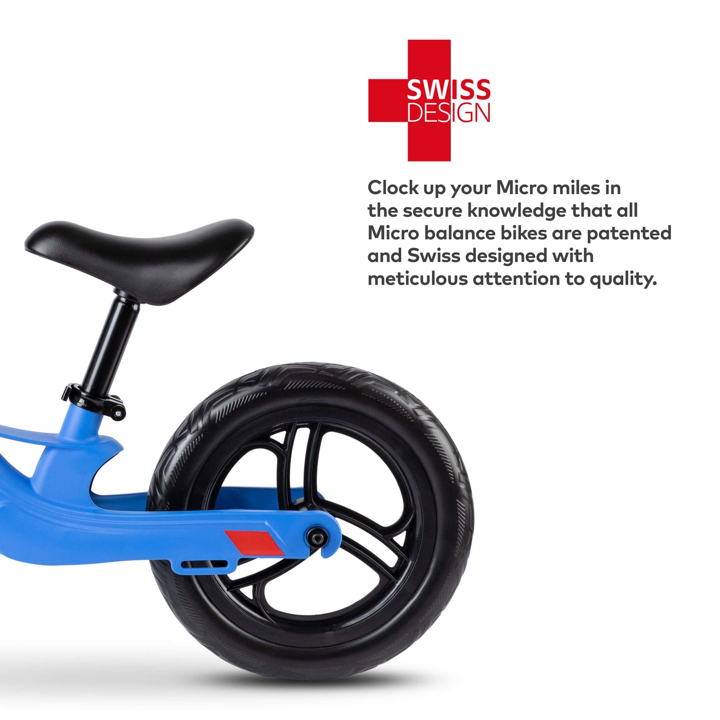 Micro Scooter Balance Bike Lite Blue swiss design