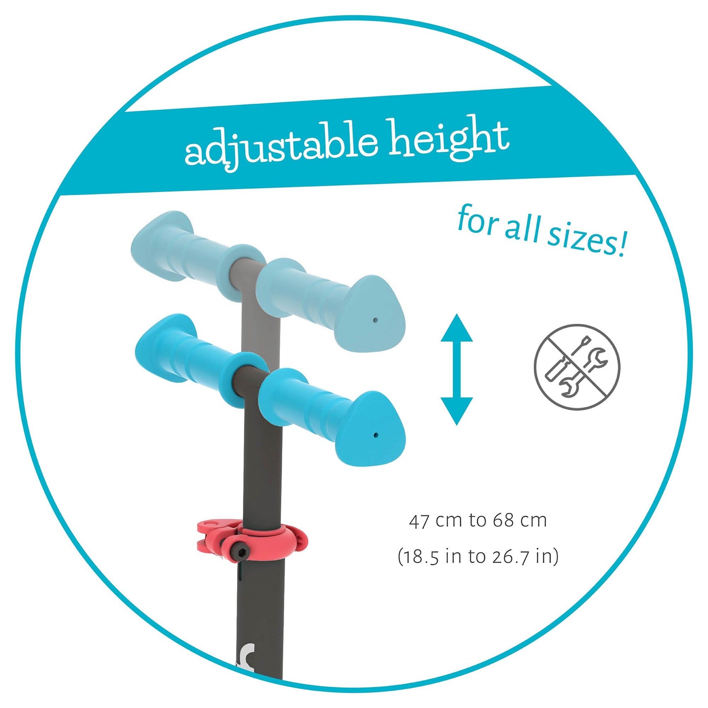 Chillafish Scotti Scooter Blue adjustable handlebars