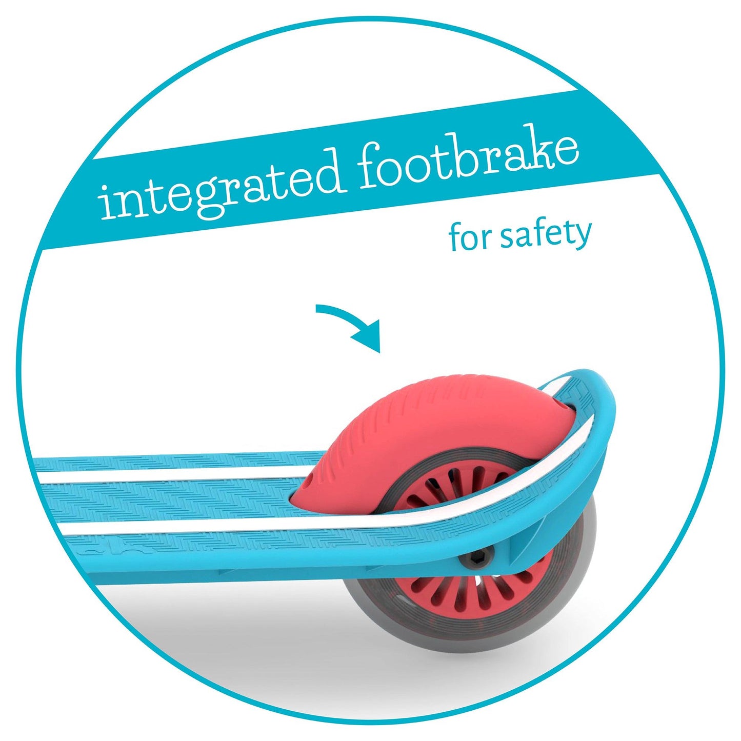 Chillafish Scotti Scooter Blue with integrated footbrake