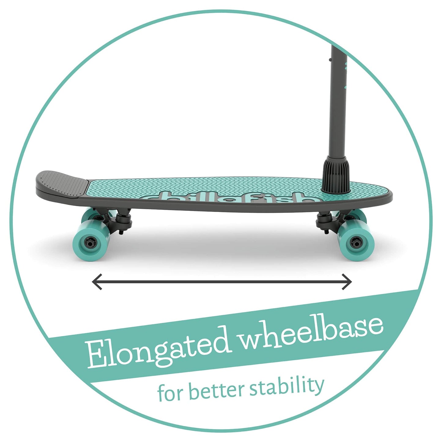 Chillafish Skatie Skootie 2 - Mint Age 3+ - The Online Toy Shop - Skateboard - 6