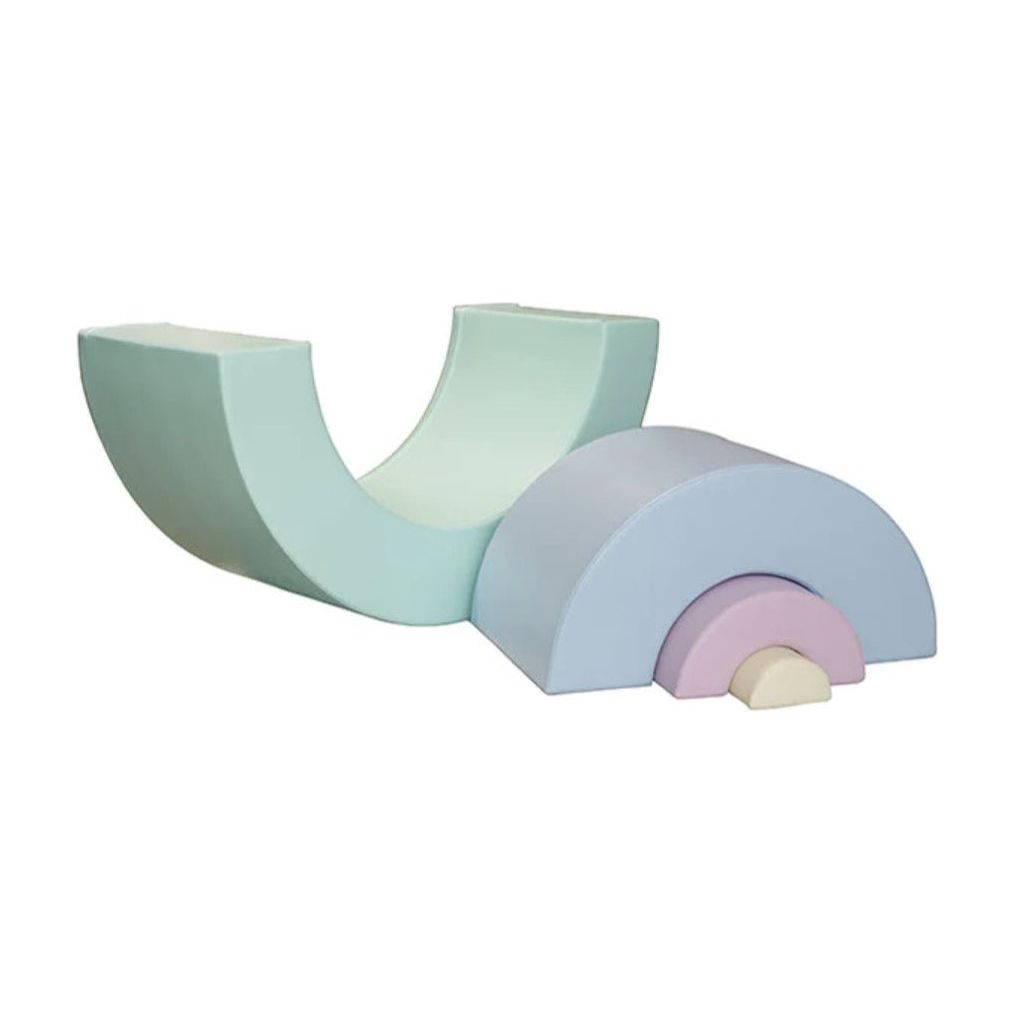 Iglu Rainbow Soft Play Set - Light Pastel