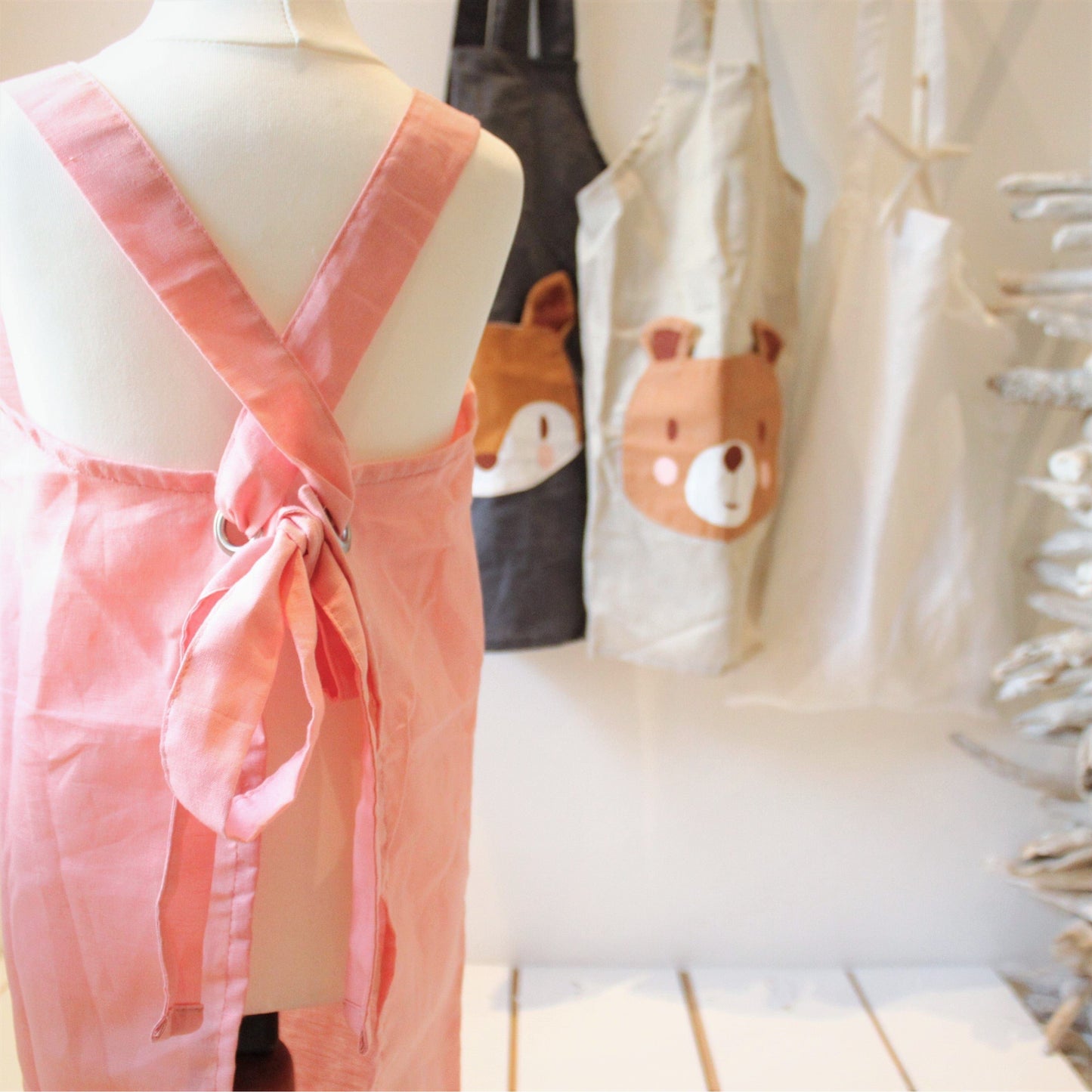 ThreadBear Rabbit Linen Apron