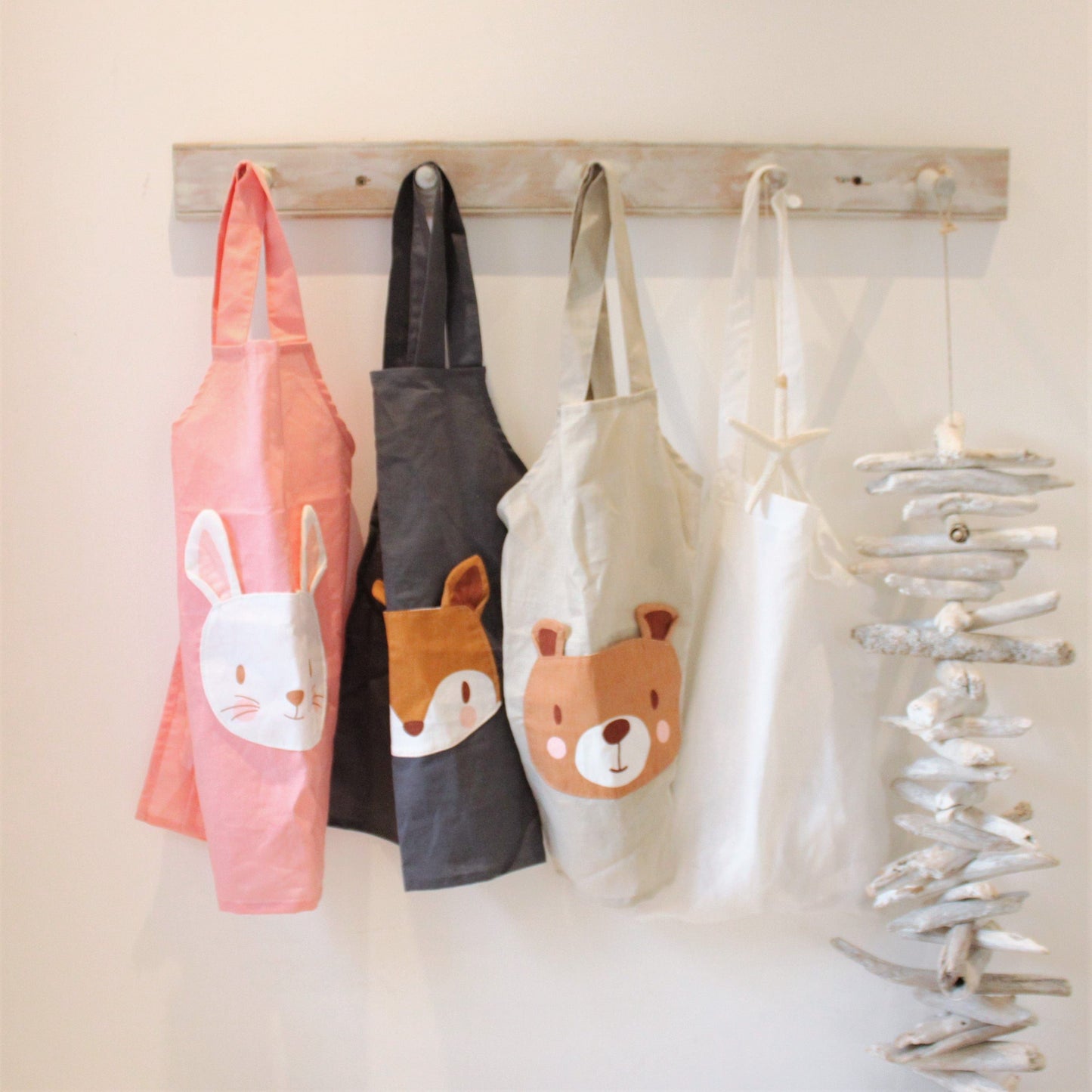 ThreadBear Rabbit Linen Apron