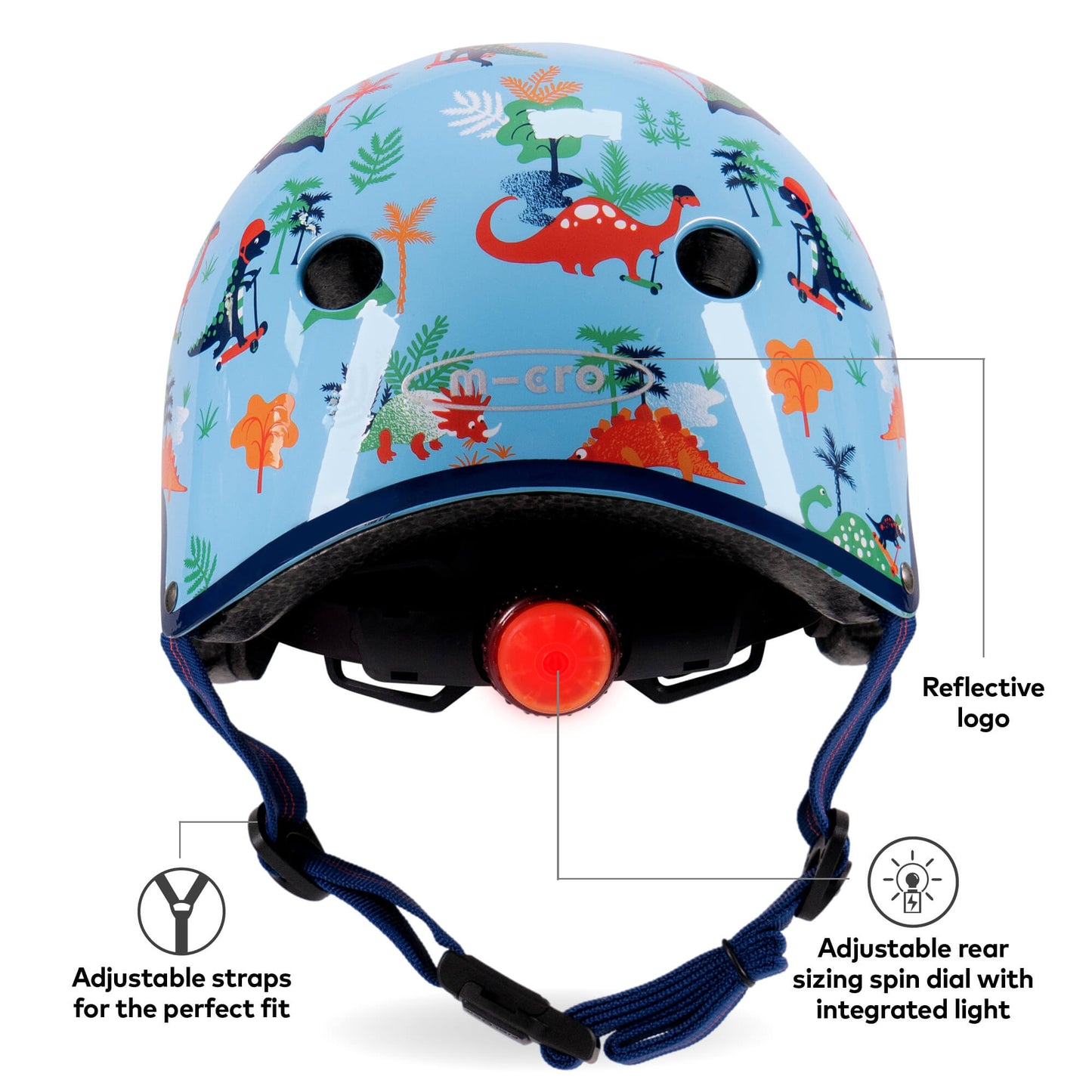 Micro Scooter Kids Helmet Deluxe Patterned Size Small 51-54cm - The Online Toy Shop - Kids Helmet - 6