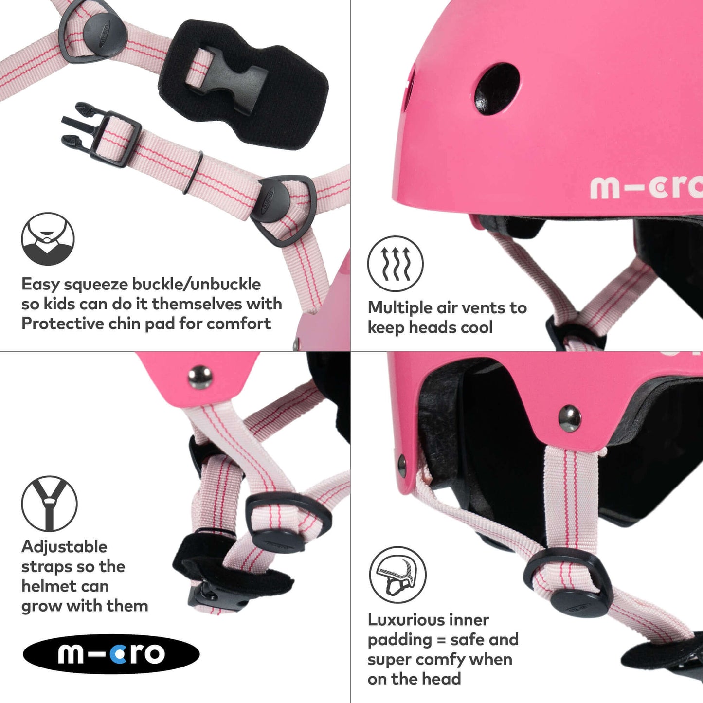 Micro Scooter Kids Plain Matt Helmet