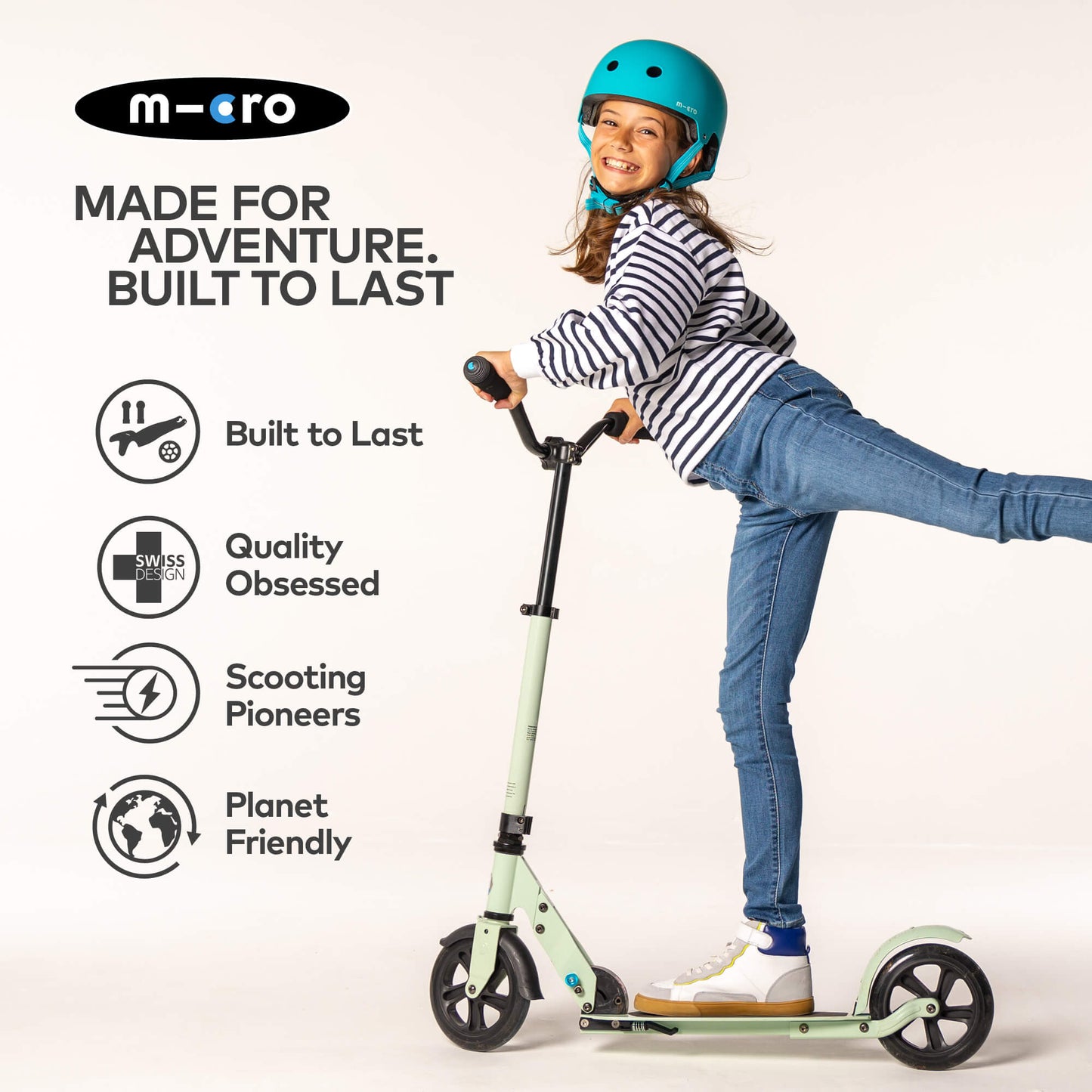 Micro Scooter Kids Plain Matt Helmet
