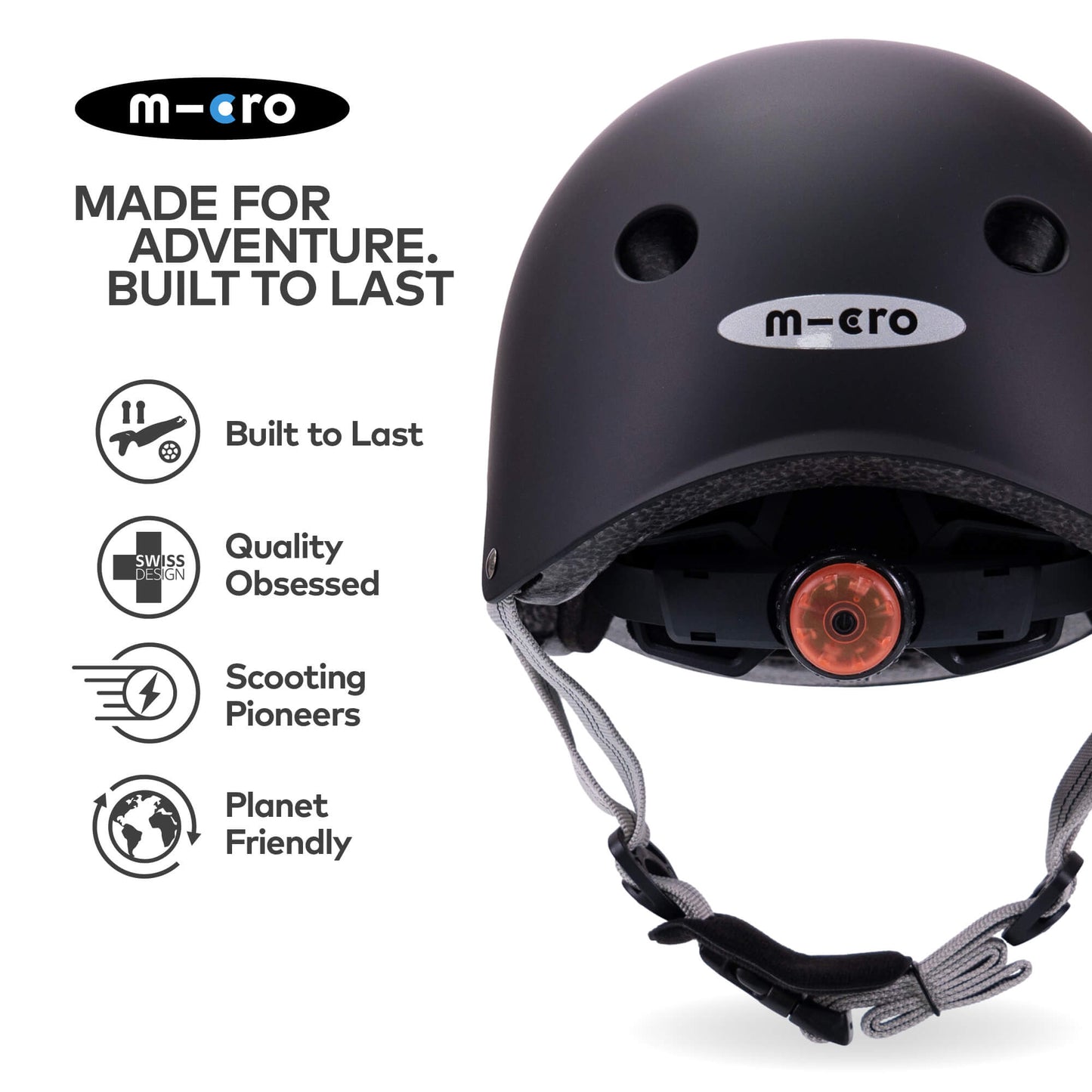 Micro Scooter Kids Plain Matt Helmet