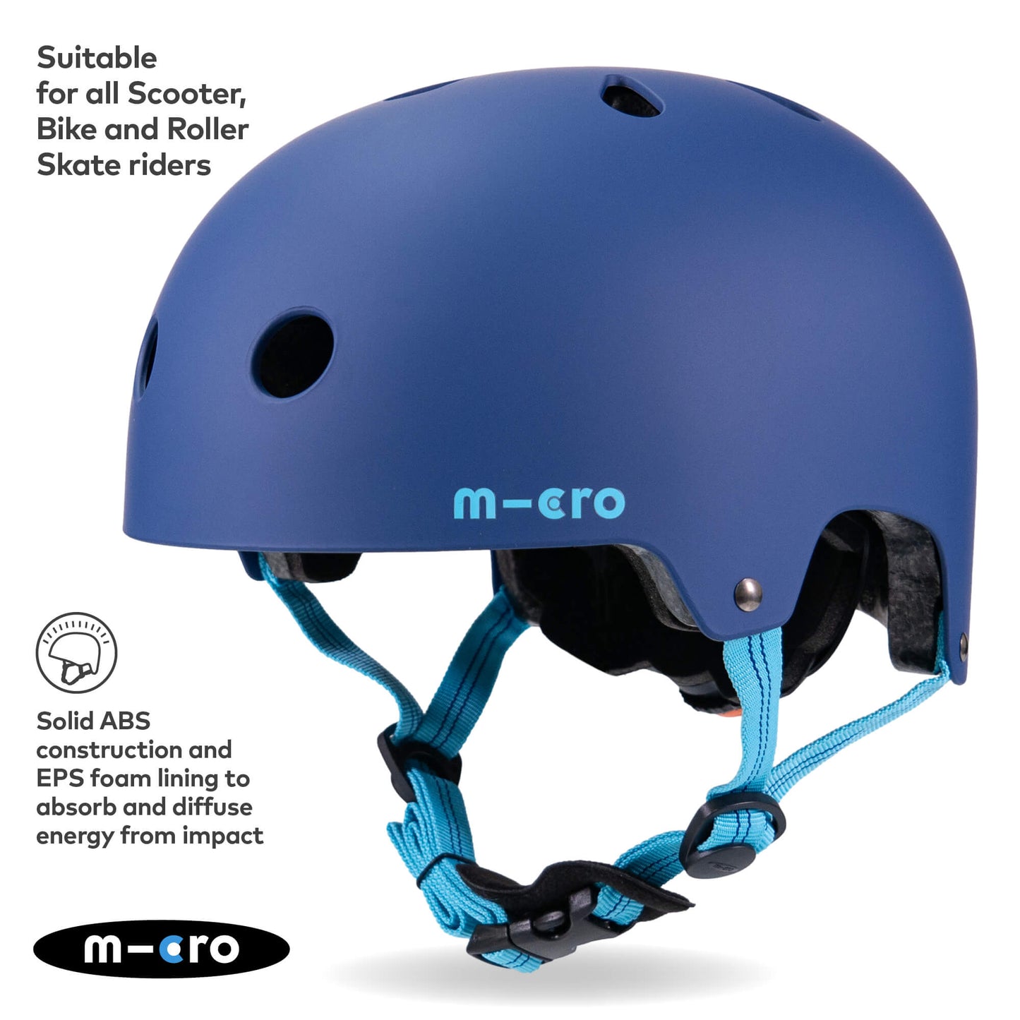 Micro Scooter Kids Plain Matt Helmet