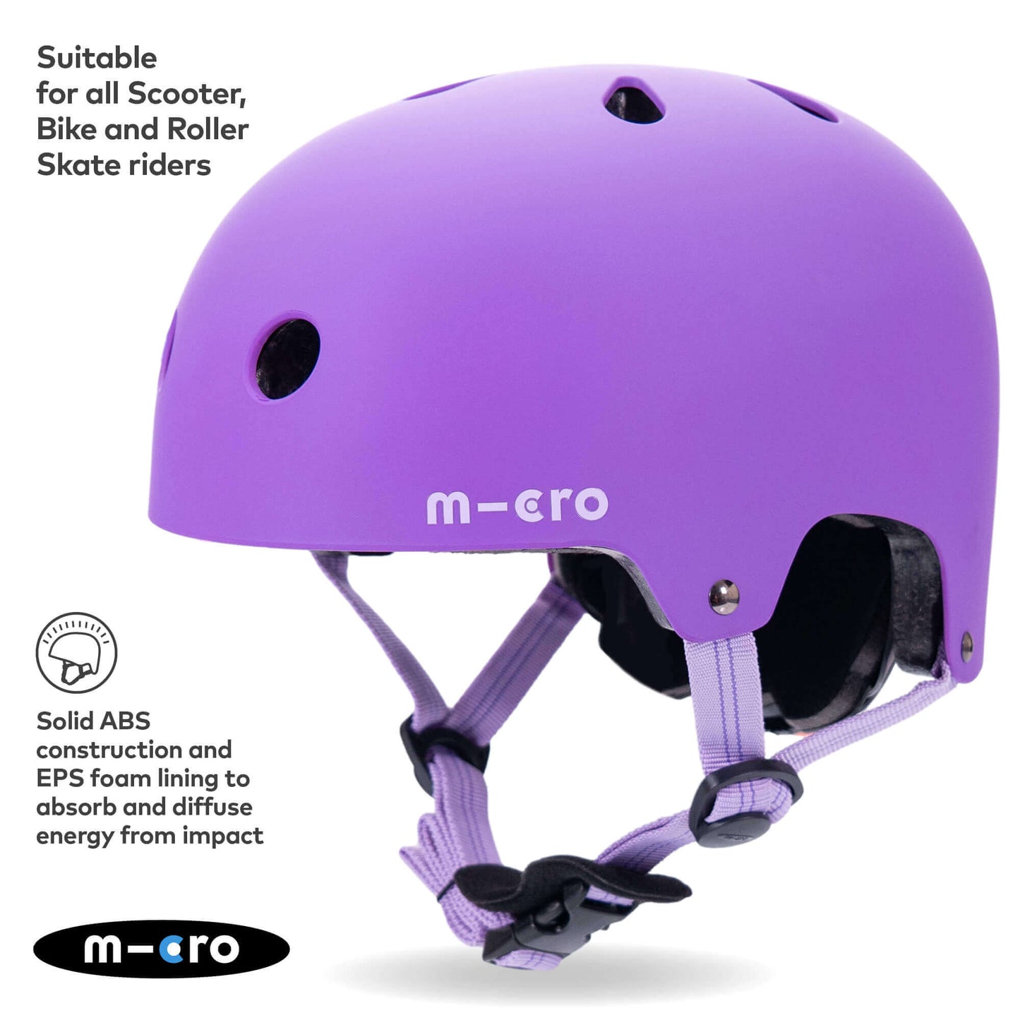 Micro Scooter Kids Plain Matt Helmet