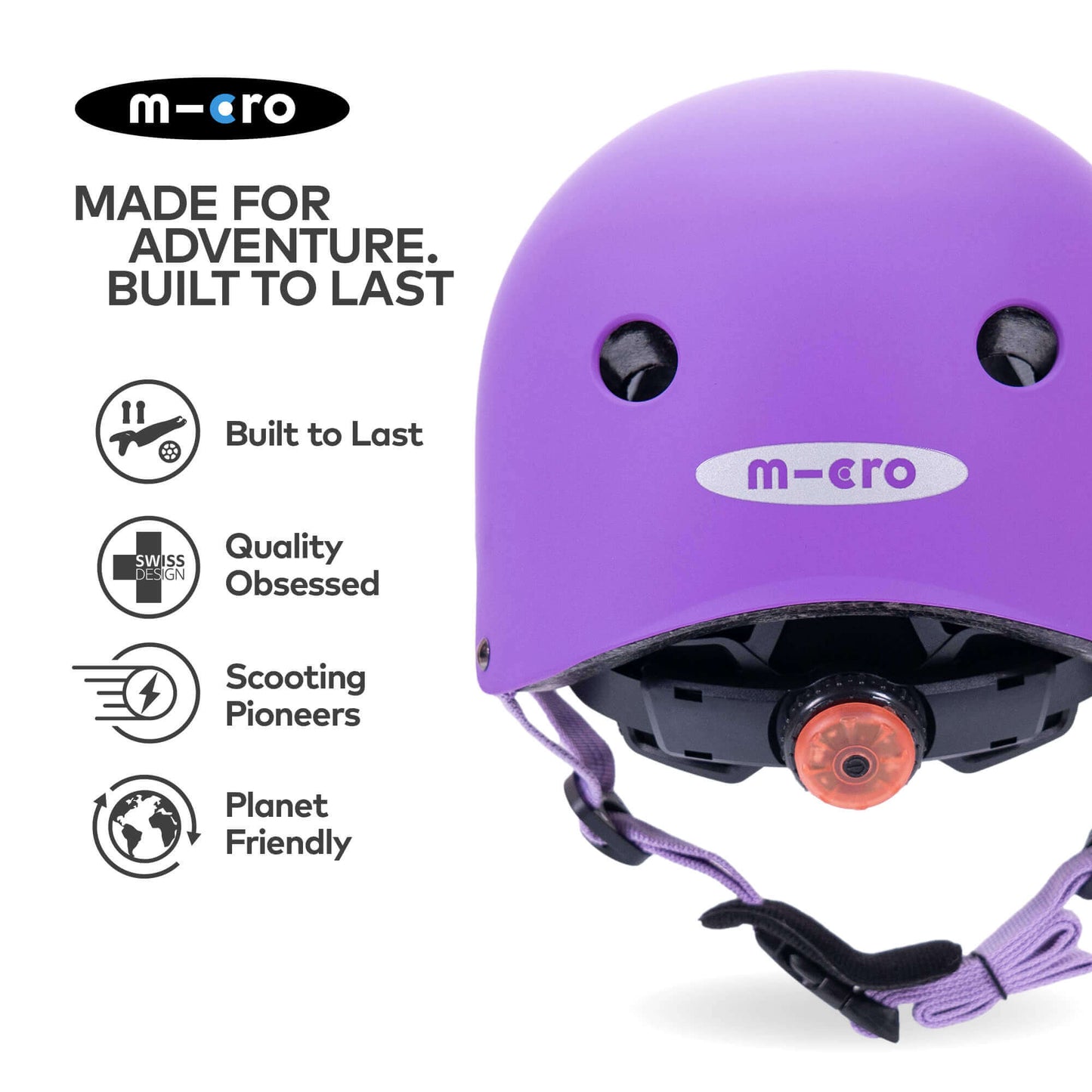 Micro Scooter Kids Plain Matt Helmet
