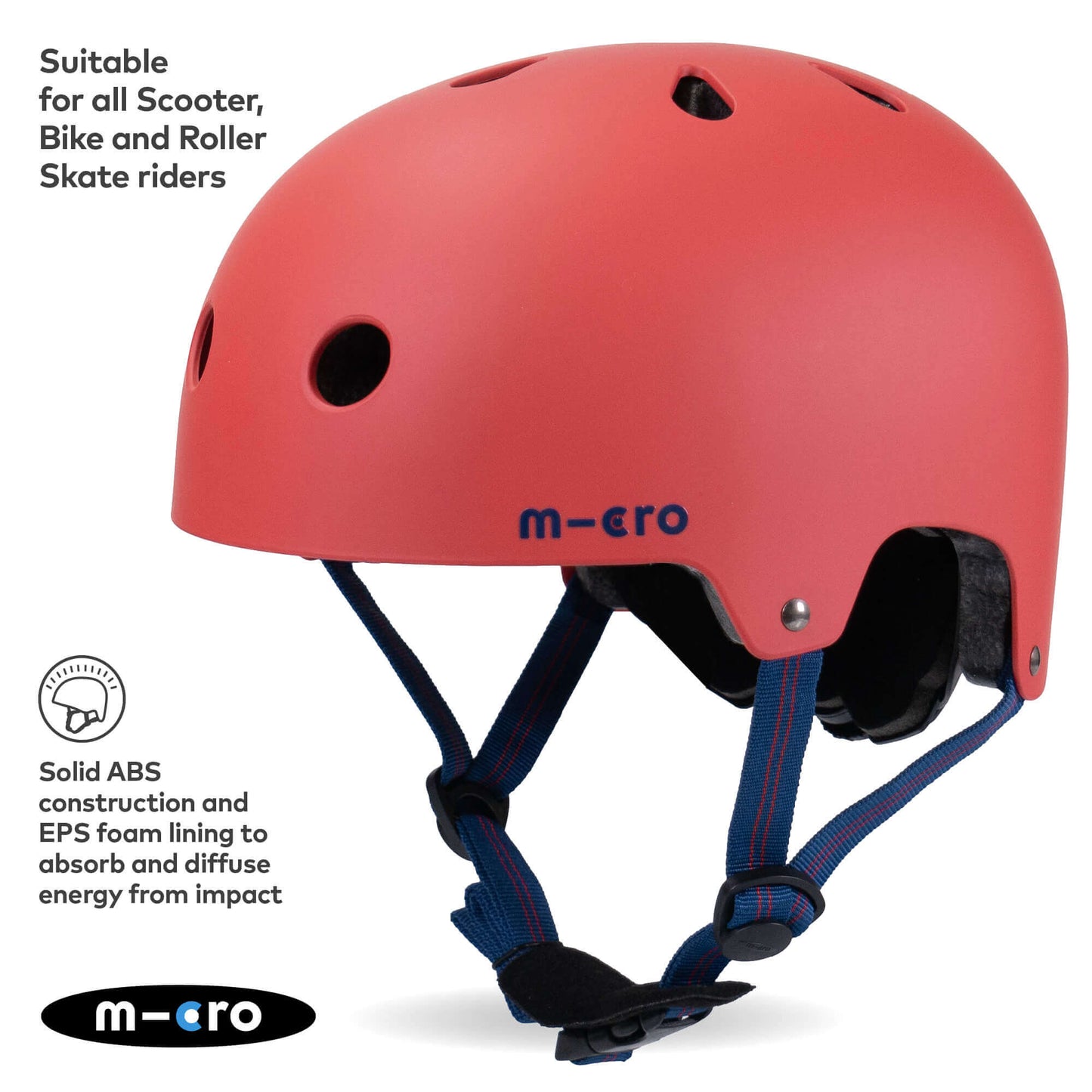 Micro Scooter Kids Plain Matt Helmet