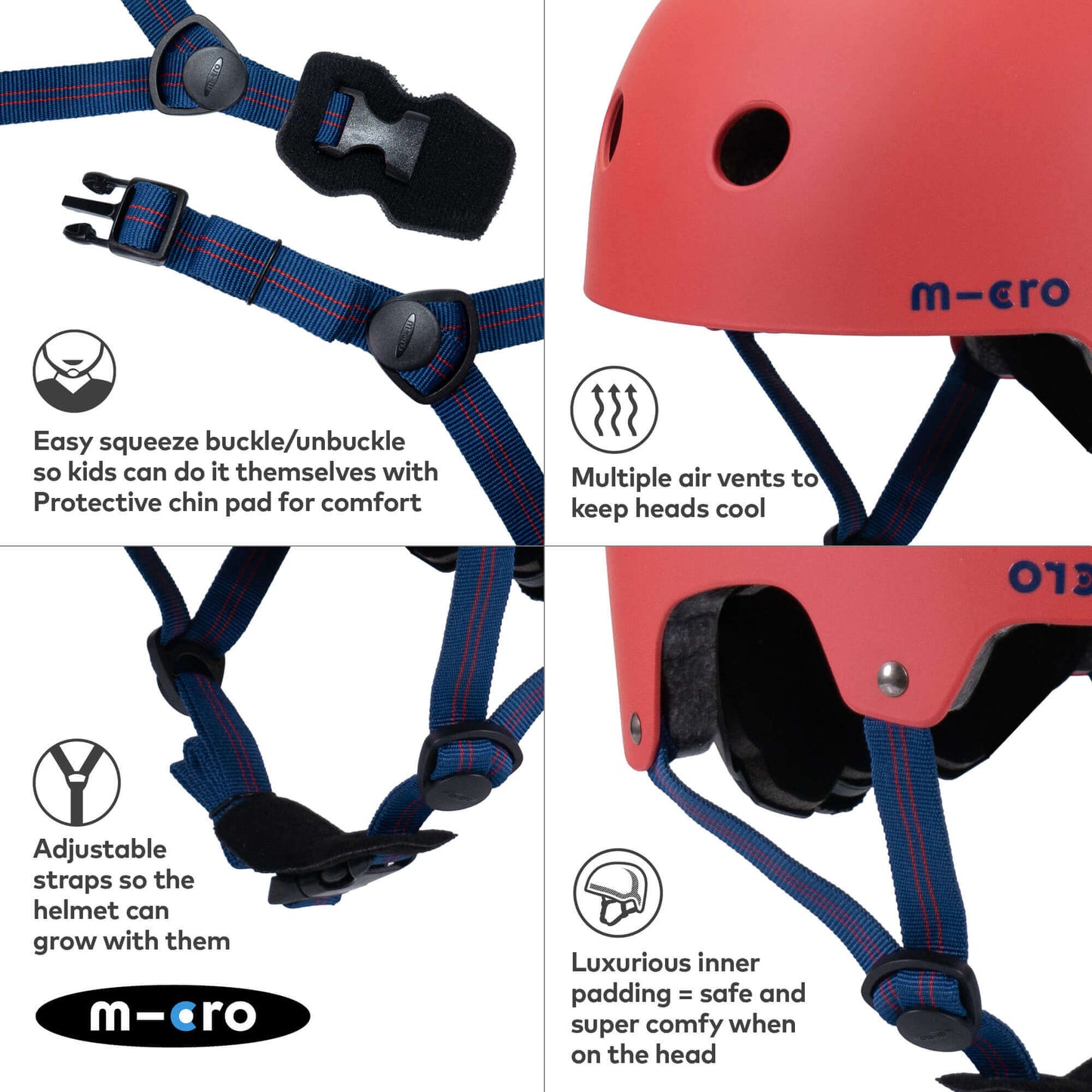Micro Scooter Kids Plain Matt Helmet