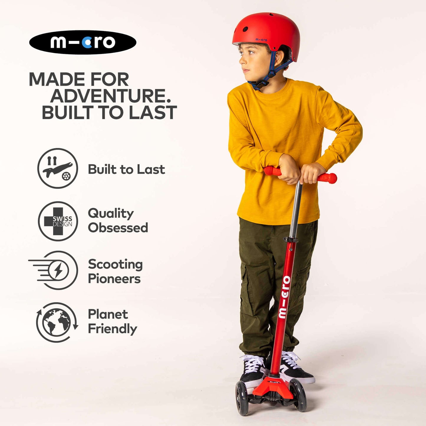Micro Scooter Kids Plain Matt Helmet