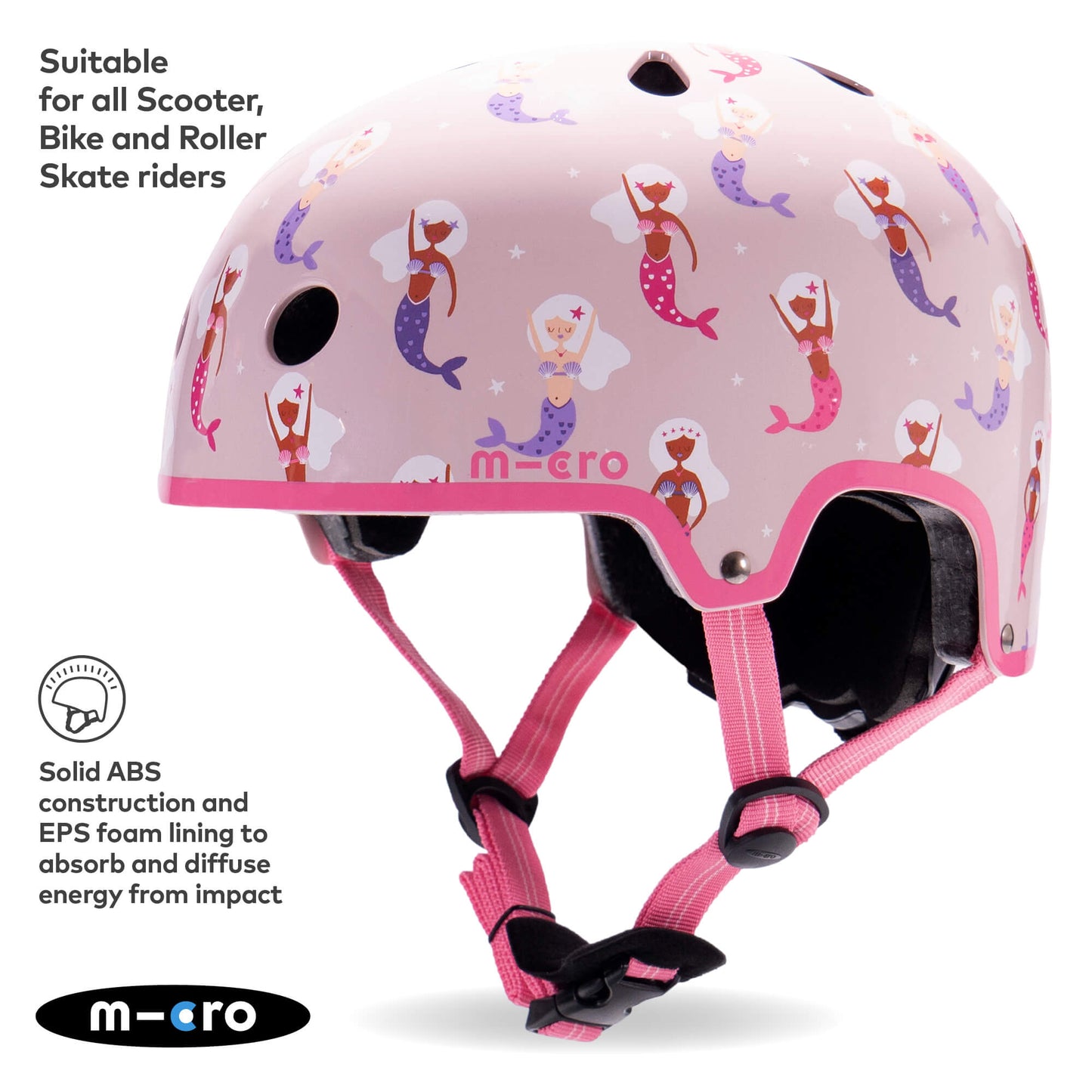 Micro Scooter Deluxe Patterned Kids Helmet