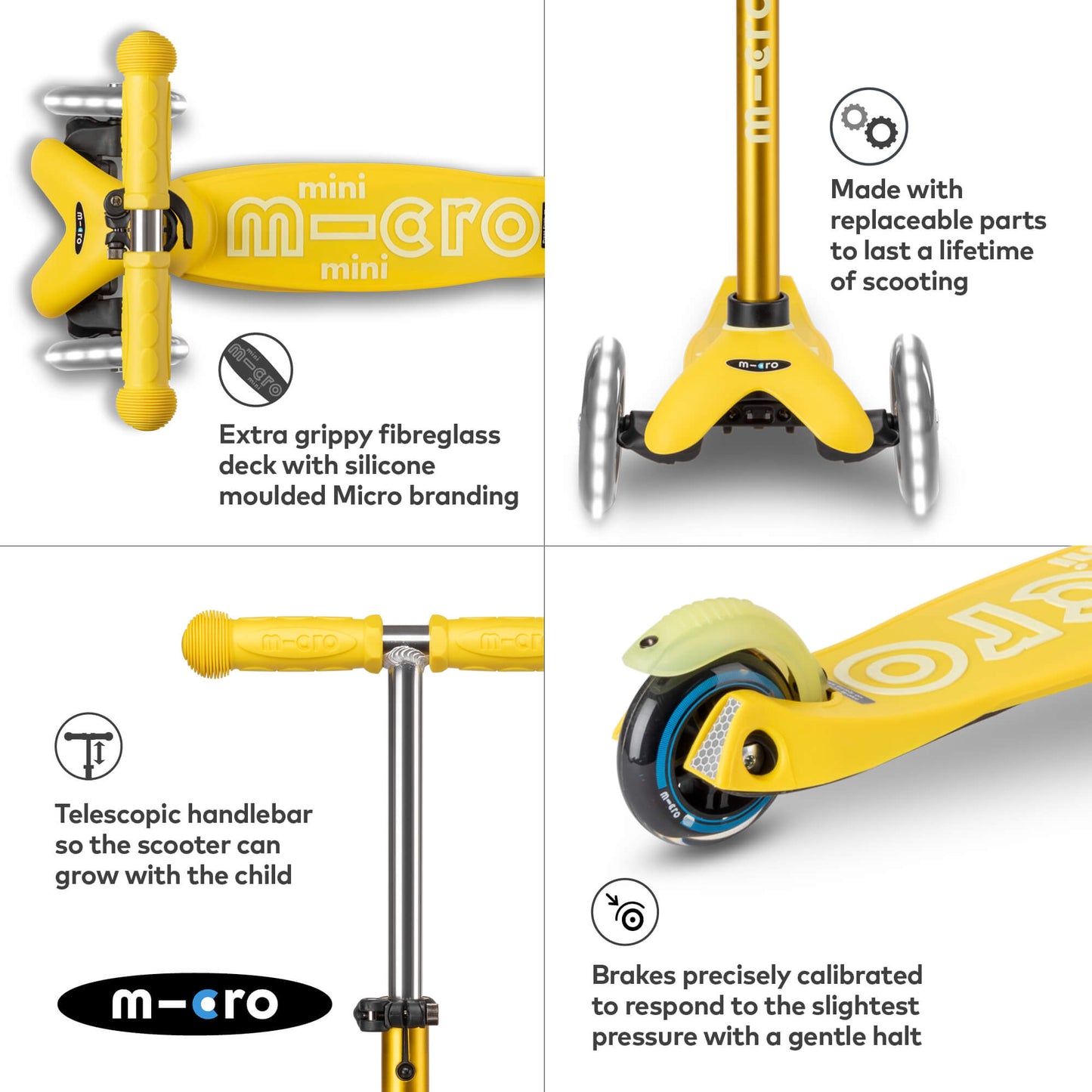 Micro Scooter Mini Deluxe LED
