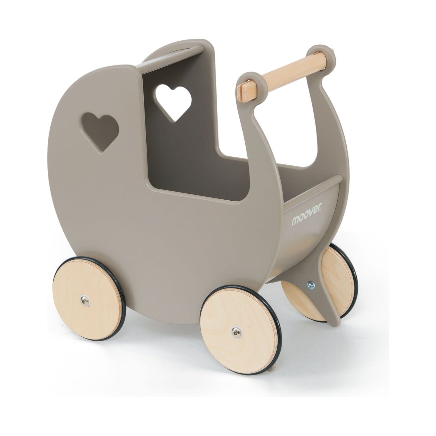 Moover Wooden Dolls Pram - 2 Years+ - Grey