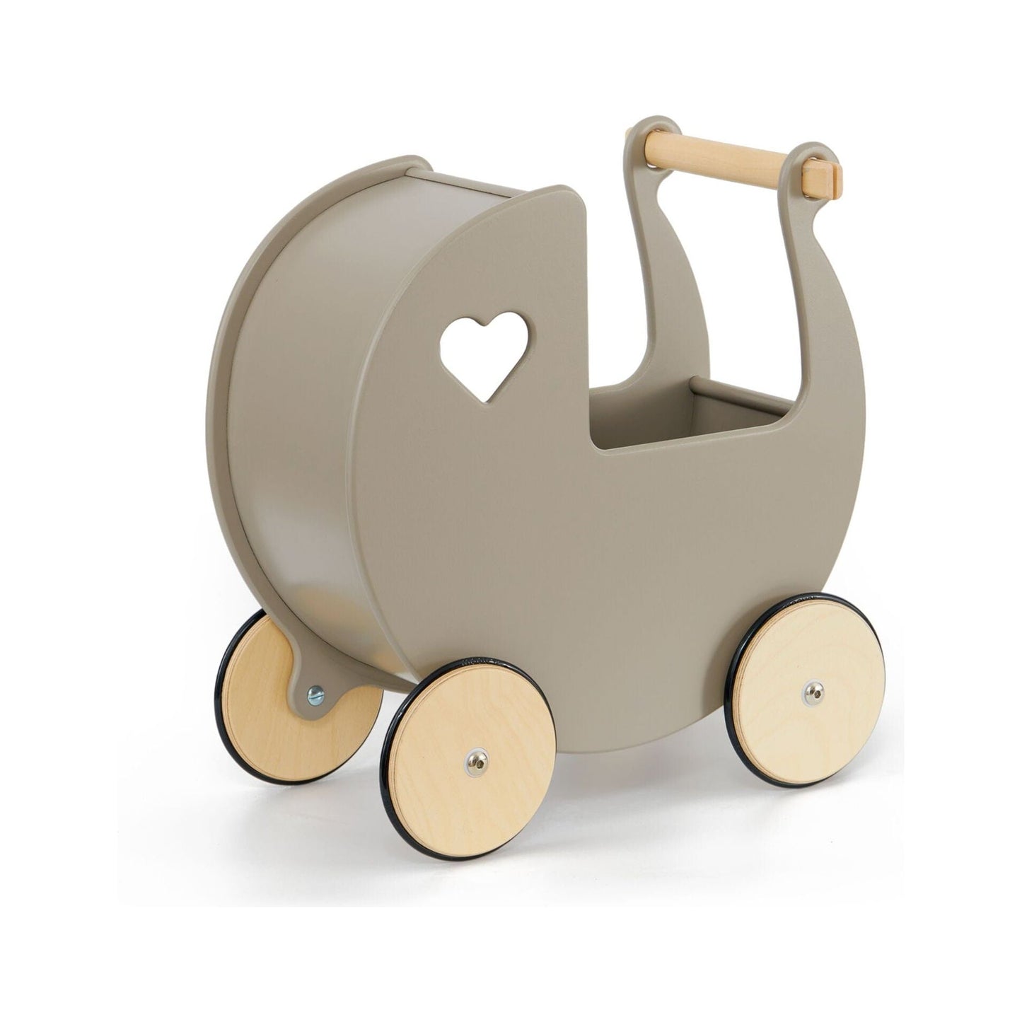 Moover Wooden Dolls Pram - 2 Years+ - Grey