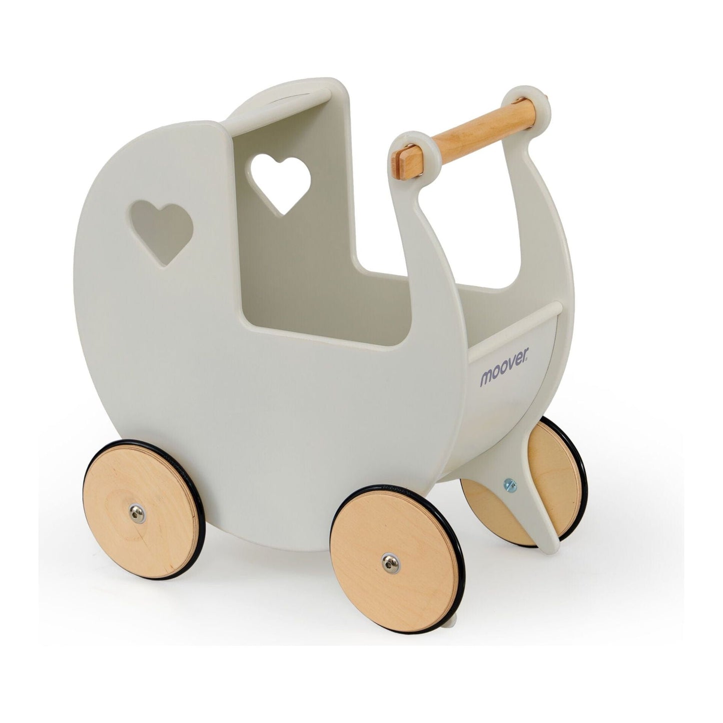 Moover Wooden Dolls Pram - 2 Years+ - Off White