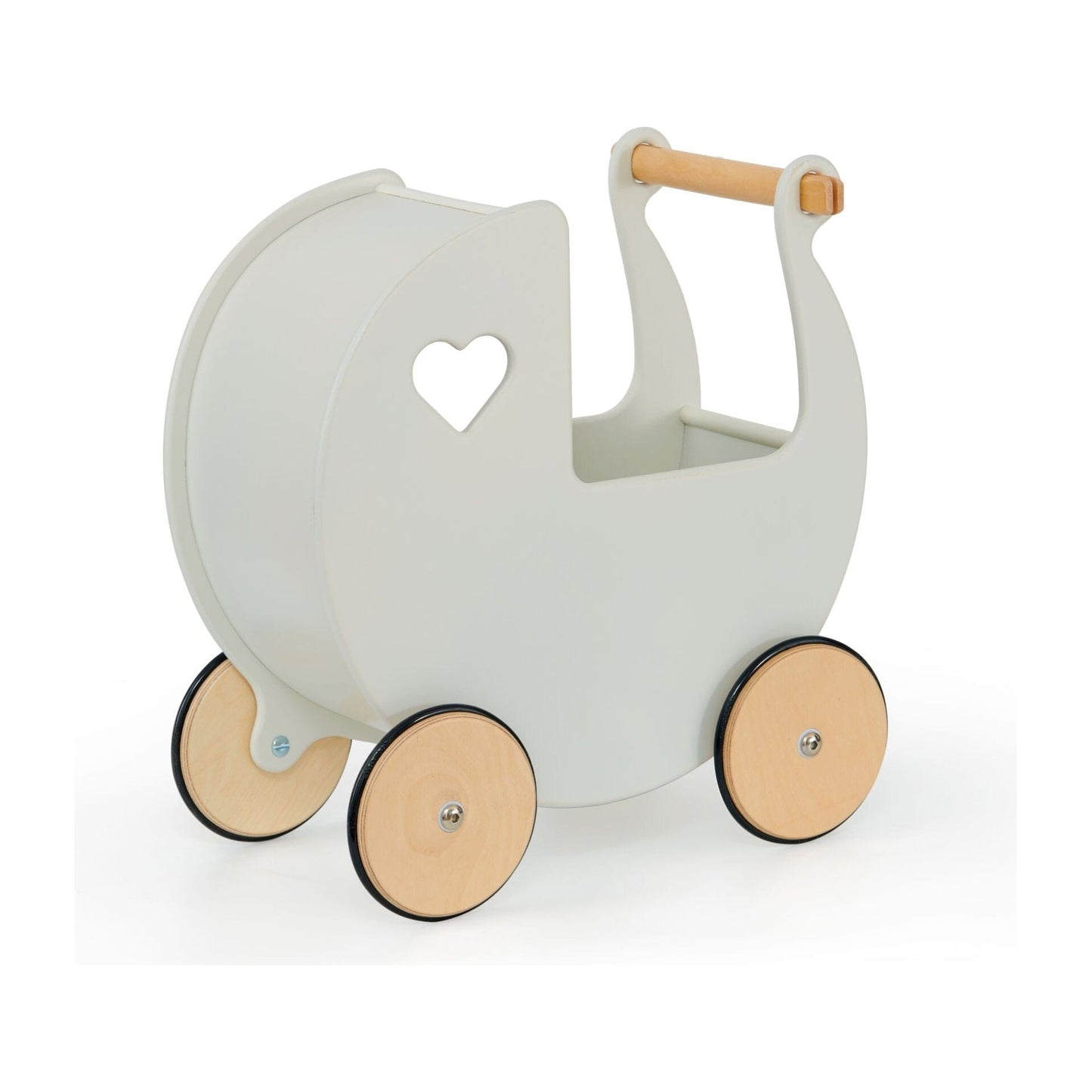 Moover Wooden Dolls Pram - 2 Years+ - Off White
