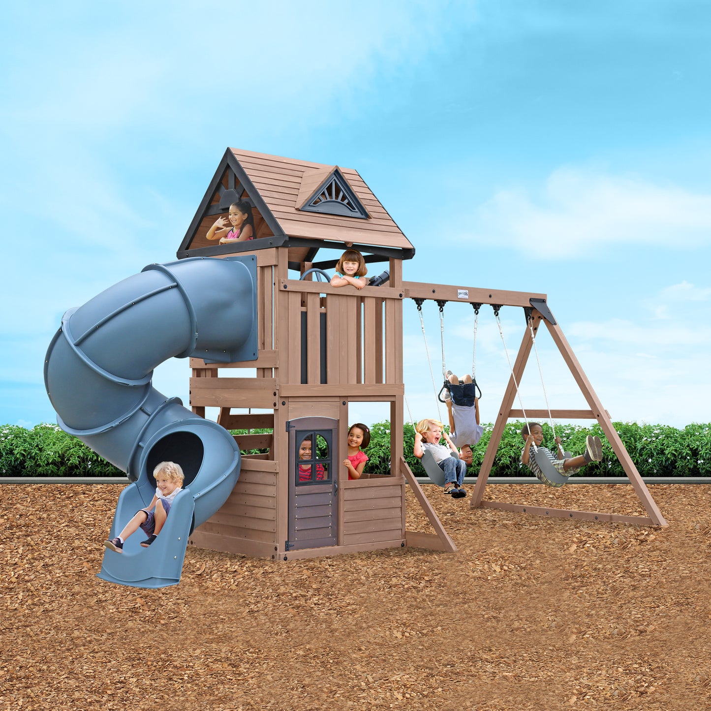 Gorilla Play Maple Ridge Climbing Frame Playset