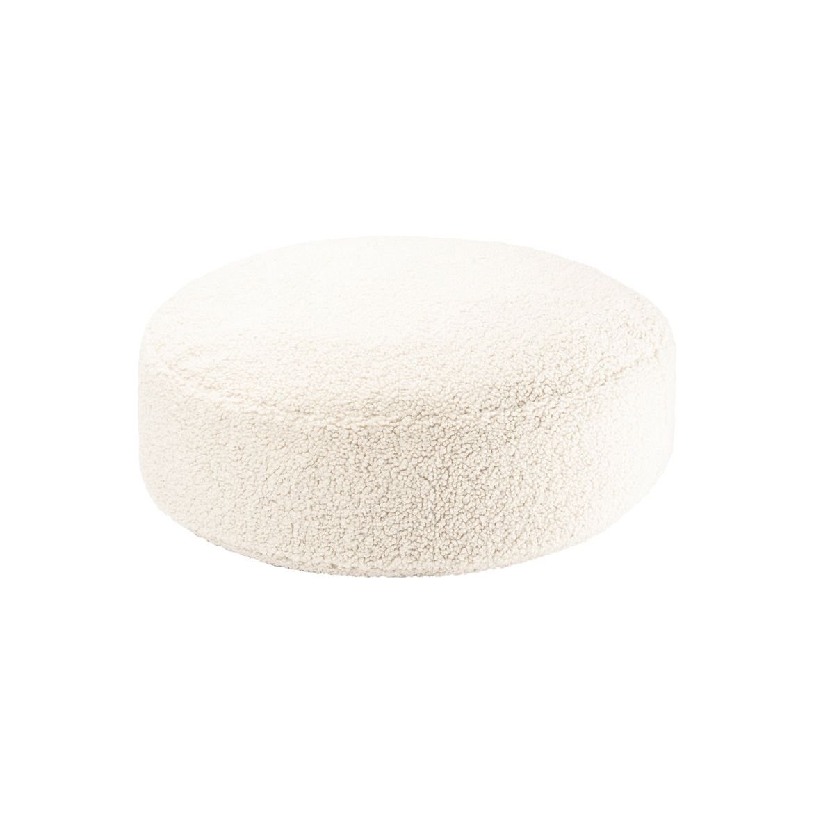Wigiwama Round Ottoman - Teddy Boucle