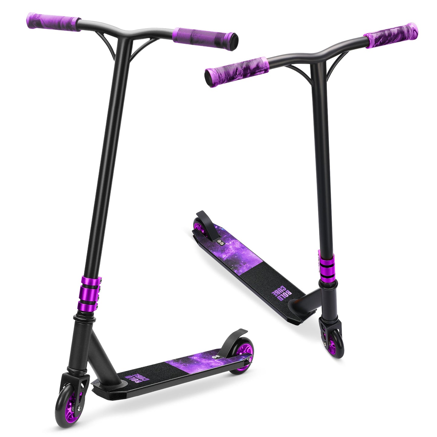 BOLDCUBE Purple - Deluxe Stunt Scooter