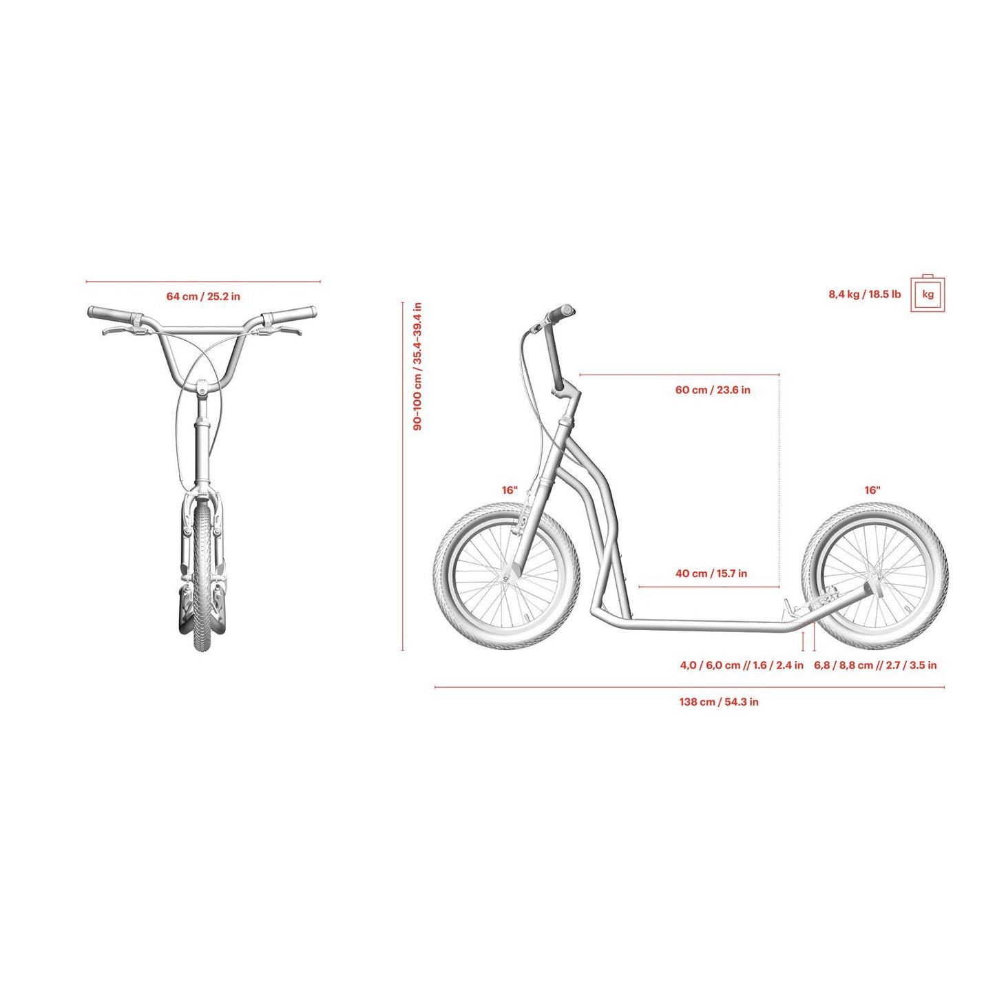 Yedoo Steel Scooter - S1616