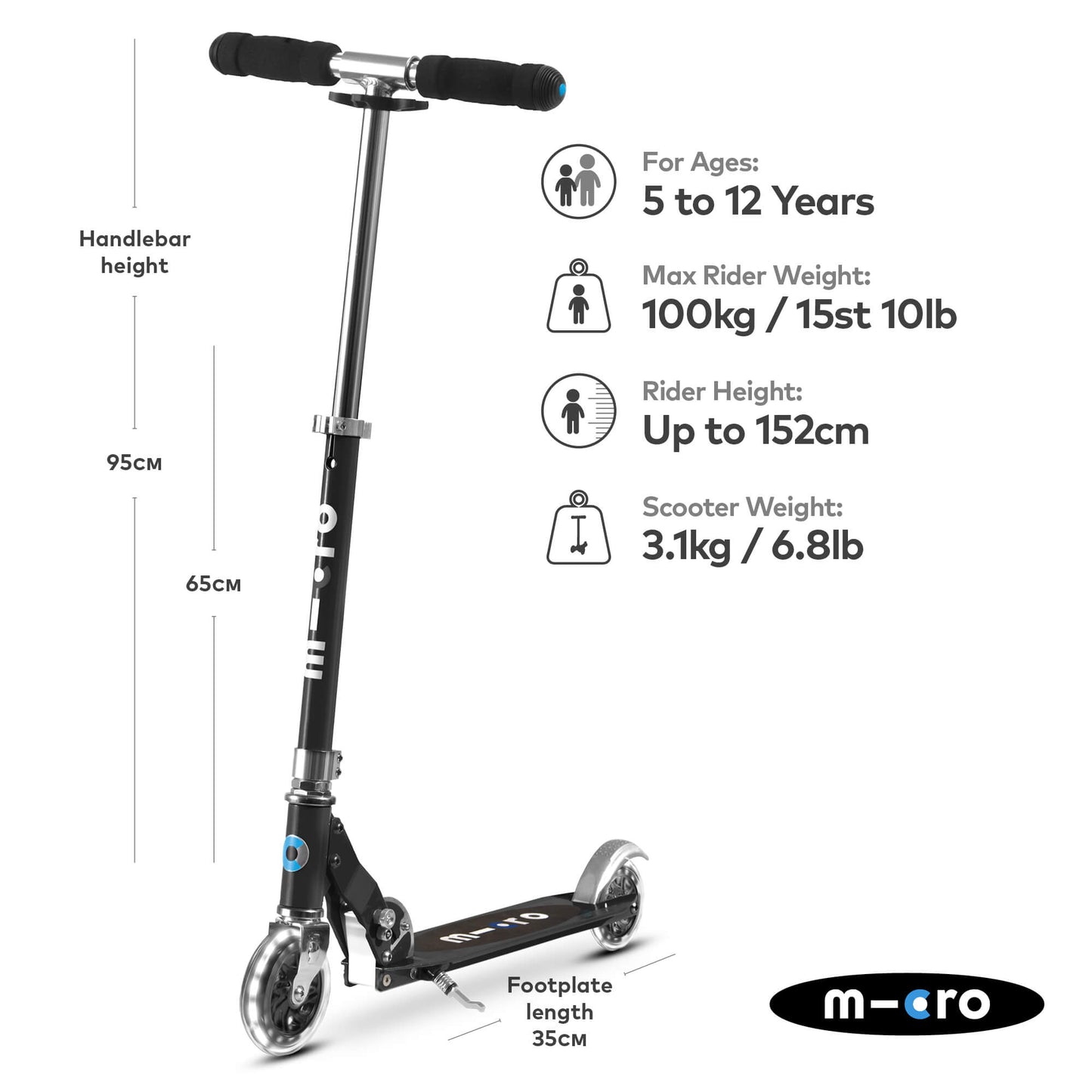 Micro Scooter Sprite LED